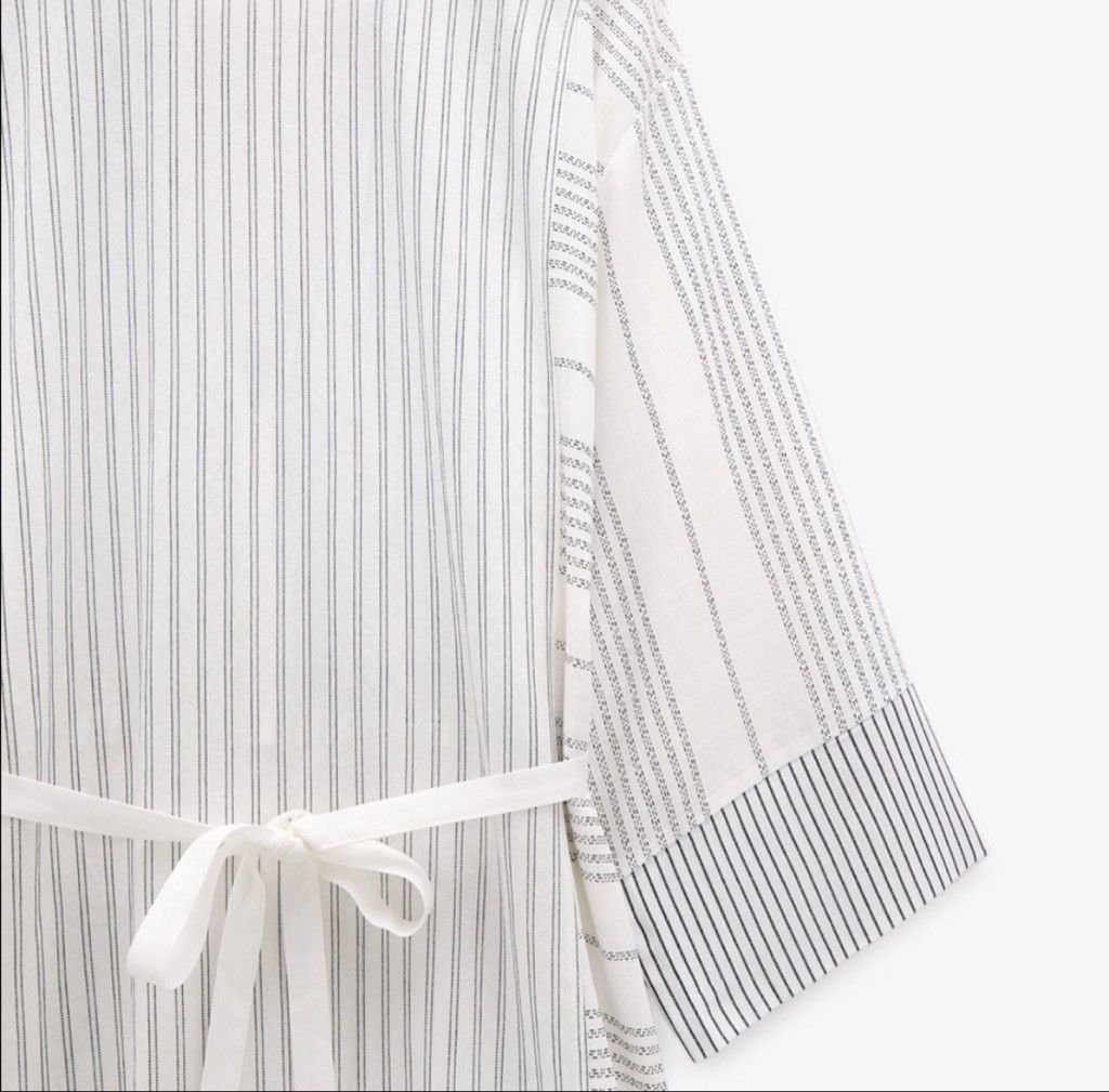 Zara Zara Asymmetric Hem Striped Dress Size S / US 4 / IT 40 - 3 Thumbnail