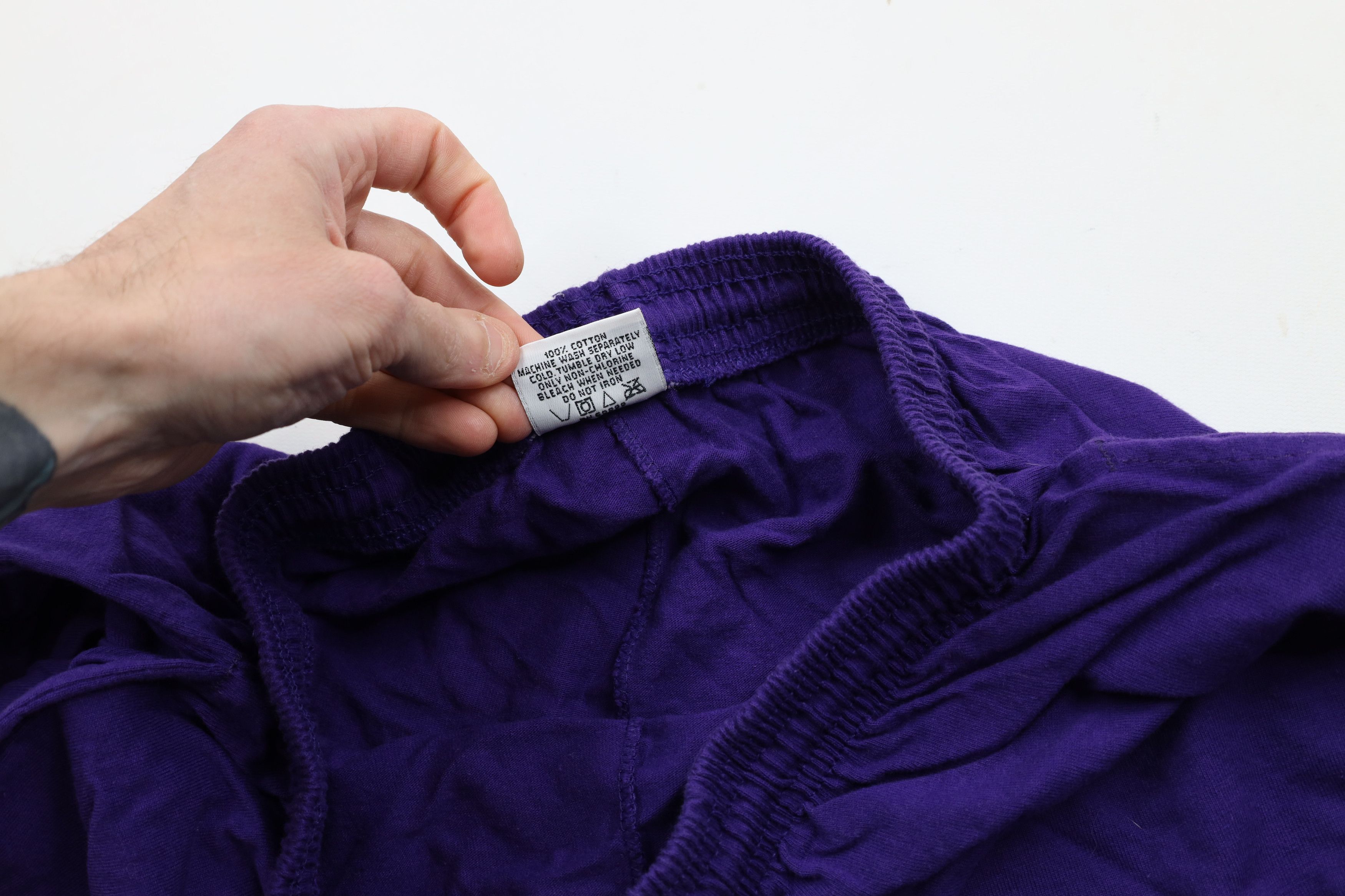 Vintage Vintage 90s Streetwear Above Knee Shorts Purple Cotton USA Size US 34 / EU 50 - 7 Thumbnail