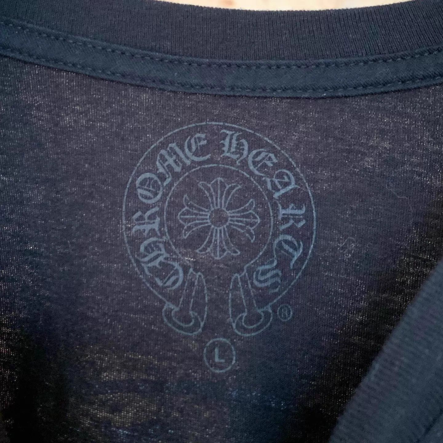 Chrome Hearts Chrome Hearts Black Horseshoe Logo Pocket Short Sleeve T Size US L / EU 52-54 / 3 - 2 Thumbnail