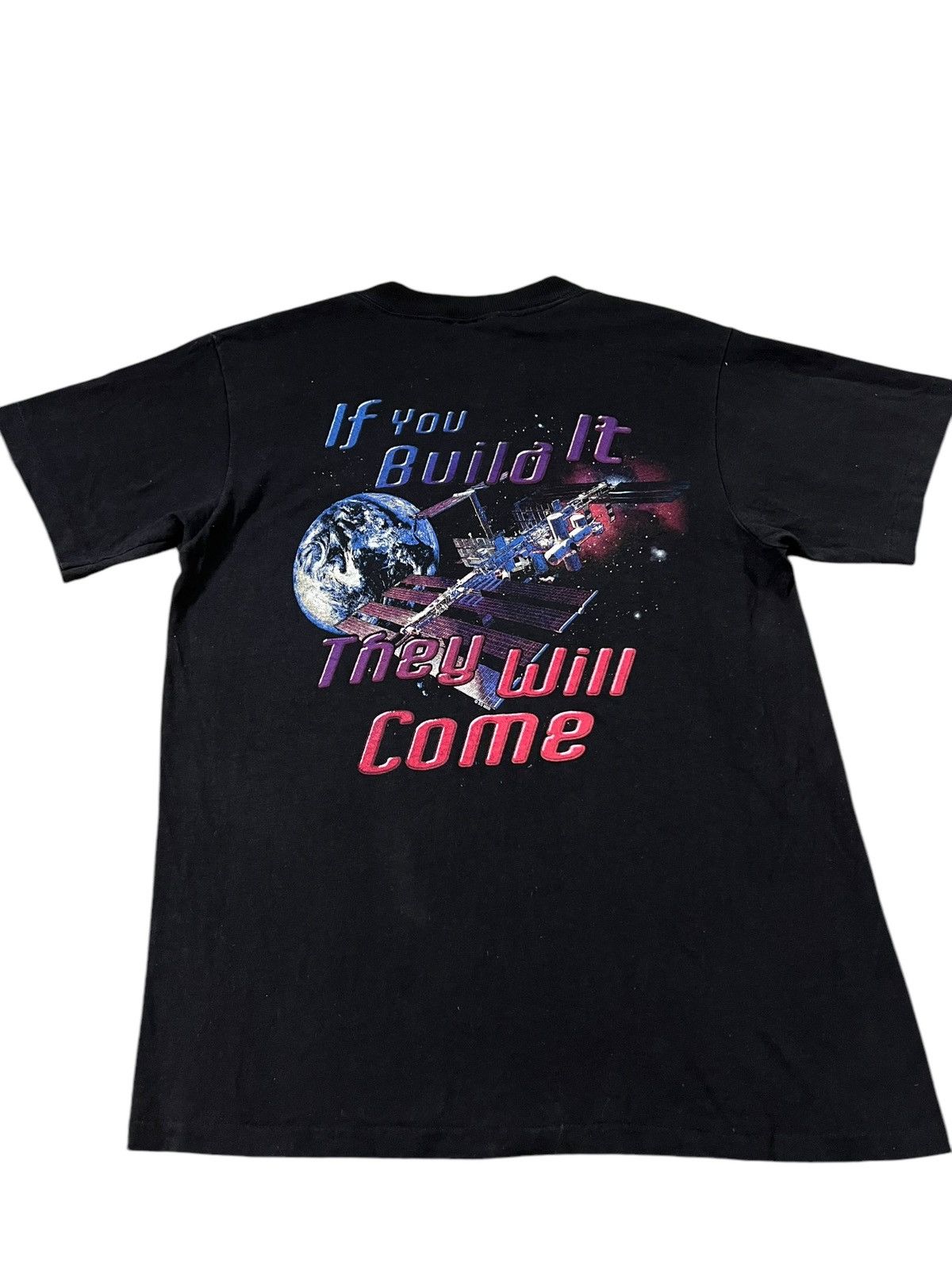Japanese Brand × Vintage 90’s Houston Space Center Movie Tee Size US S / EU 44-46 / 1 - 1 Thumbnail