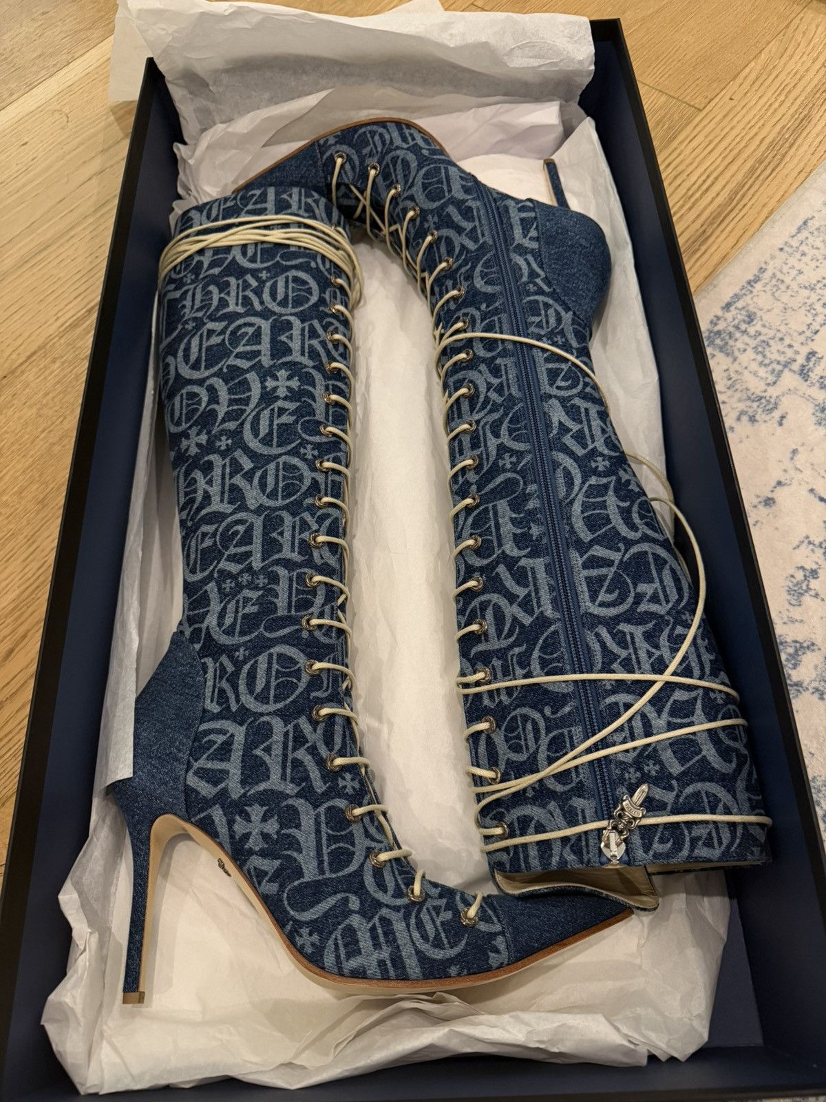 Chrome Hearts Chrome hearts denim boots Size US 9 / IT 39 - 1 Thumbnail