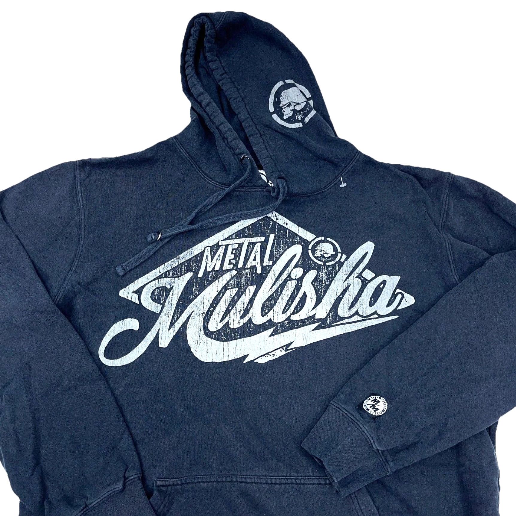 Metal Mulisha VINTAGE Metal Mulisha Hoodie Men XL Black Pullover Sweatshirt Skull Punk Y2K Goth Fall Winter Mens Size US XL / EU 56 / 4 - 2 Thumbnail