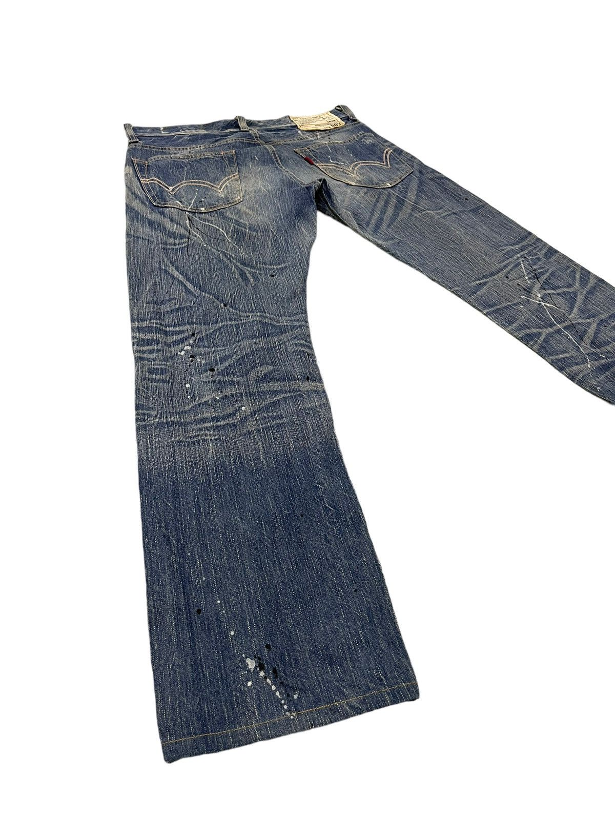 Edwin Distress Jeans Edwin 503 Faded Paint Splash Regular 7🟦5 Size US 34 / EU 50 - 13 Thumbnail