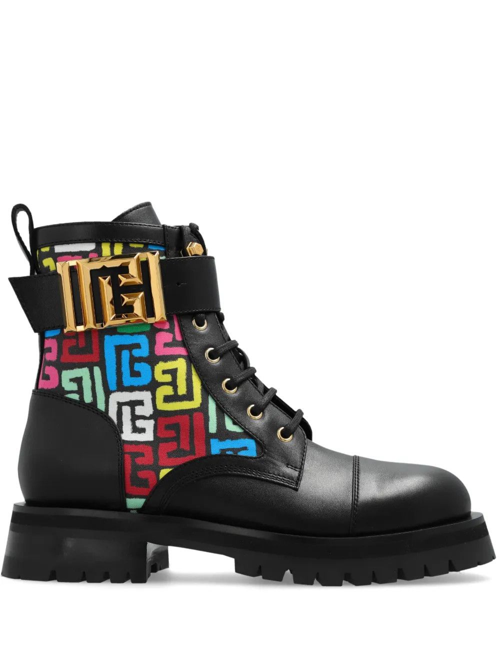 Balmain o1s1wg111225 Charlie Leather Combat Boots in Black Size US 5 / IT 35 - 1 Thumbnail