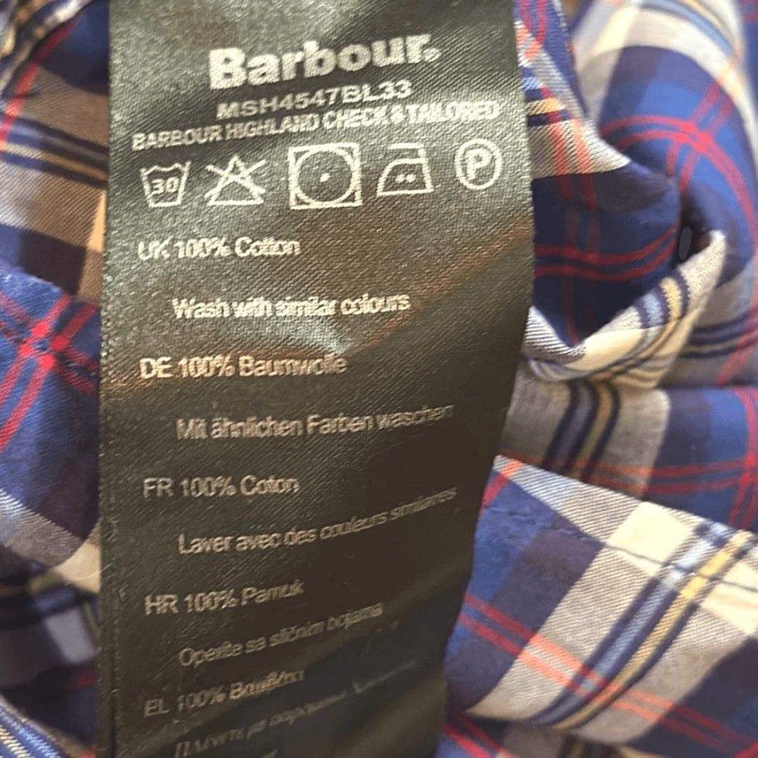 Barbour Barbour Button-Down Shirt Tailored Fit Blue Red Gingham Plaid XL Multicolor Men AW19/TRB Size US XL / EU 56 / 4 - 6 Thumbnail