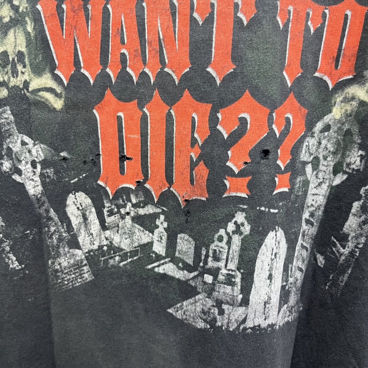 Slayer Vintage 1990s Slayer - Do You Want To Die Shirt Size US XL / EU 56 / 4 - 10 Thumbnail