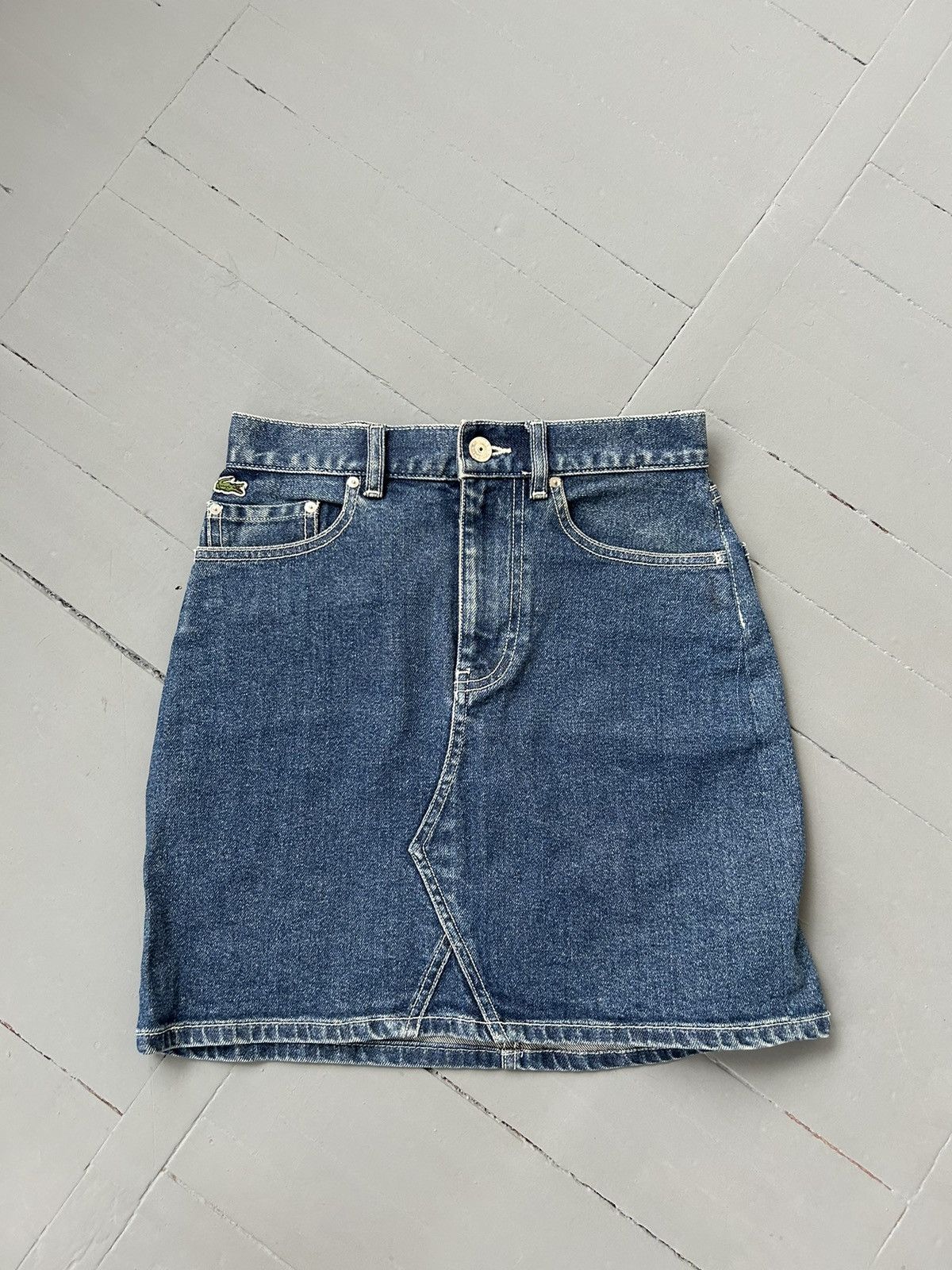 Lacoste Lacoste denim mini skirt Size 27" / US 4 / IT 40 - 1 Thumbnail