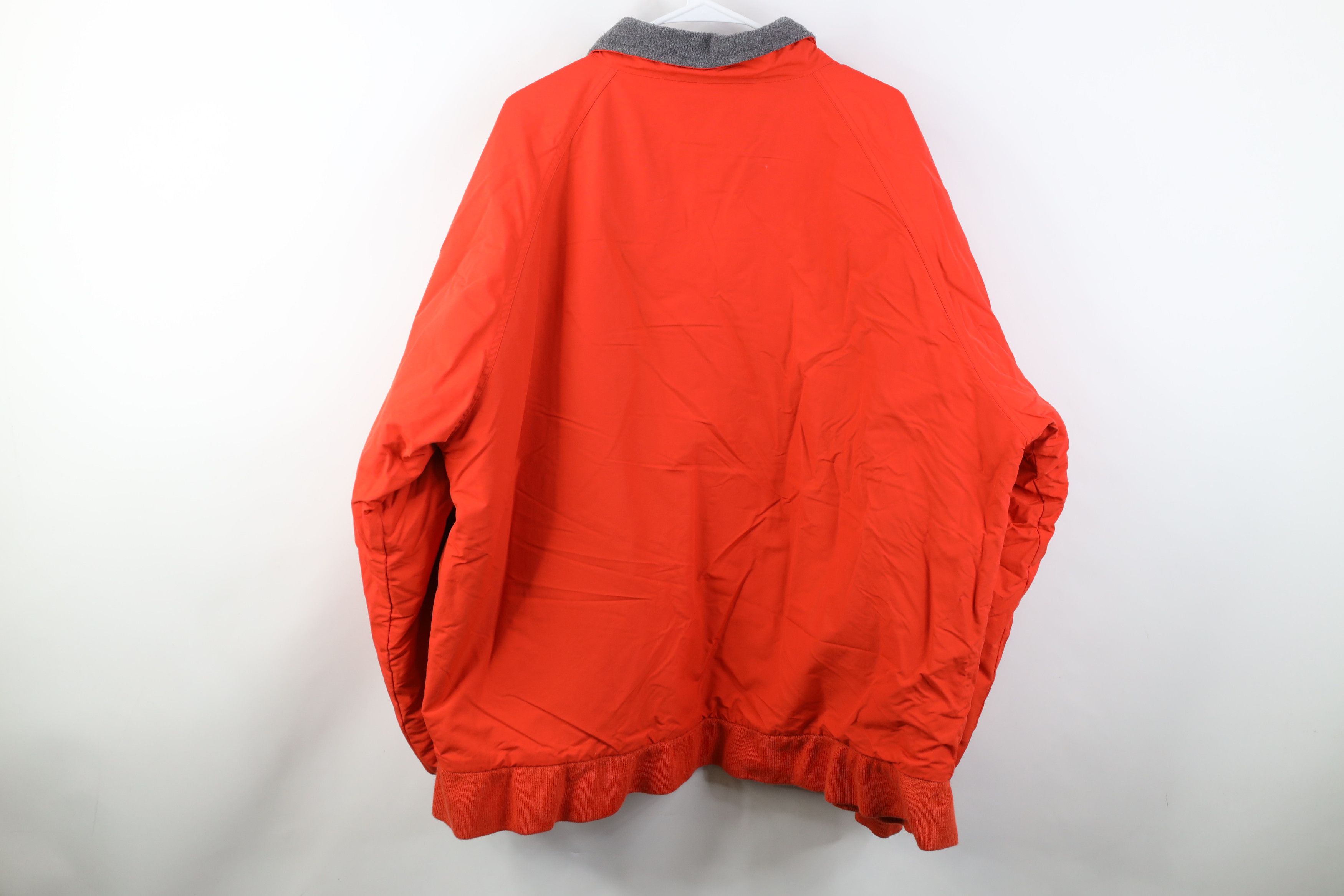 Lands' End Vintage 90s Lands End Fleece Lined Full Zip Jacket Orange Size US XXL / EU 58 / 5 - 14 Thumbnail