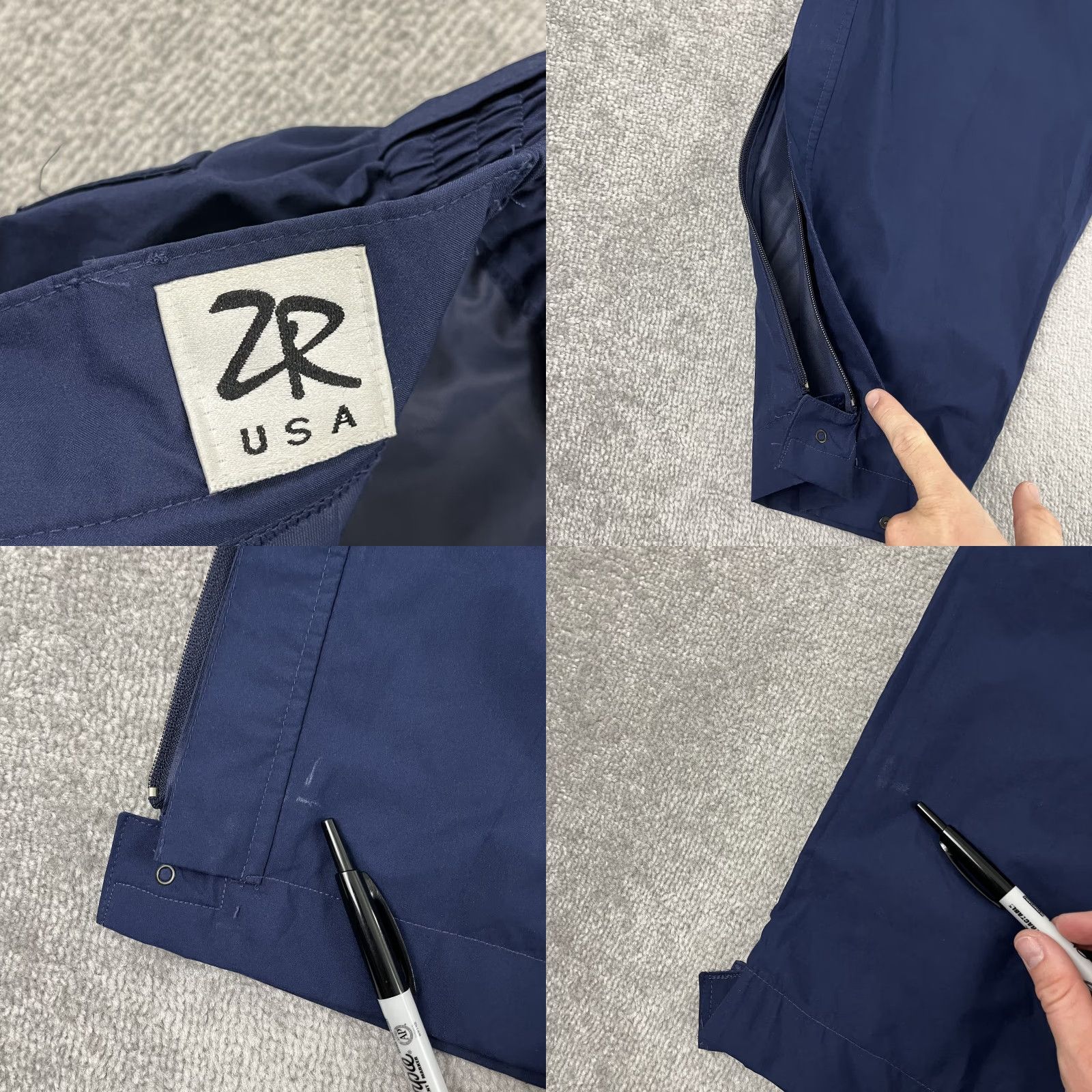 Vintage Zero Restriction Gore Tex Pants Mens Medium Ladies Large / 29" Blue Rain Gear Size US 31 - 8 Thumbnail