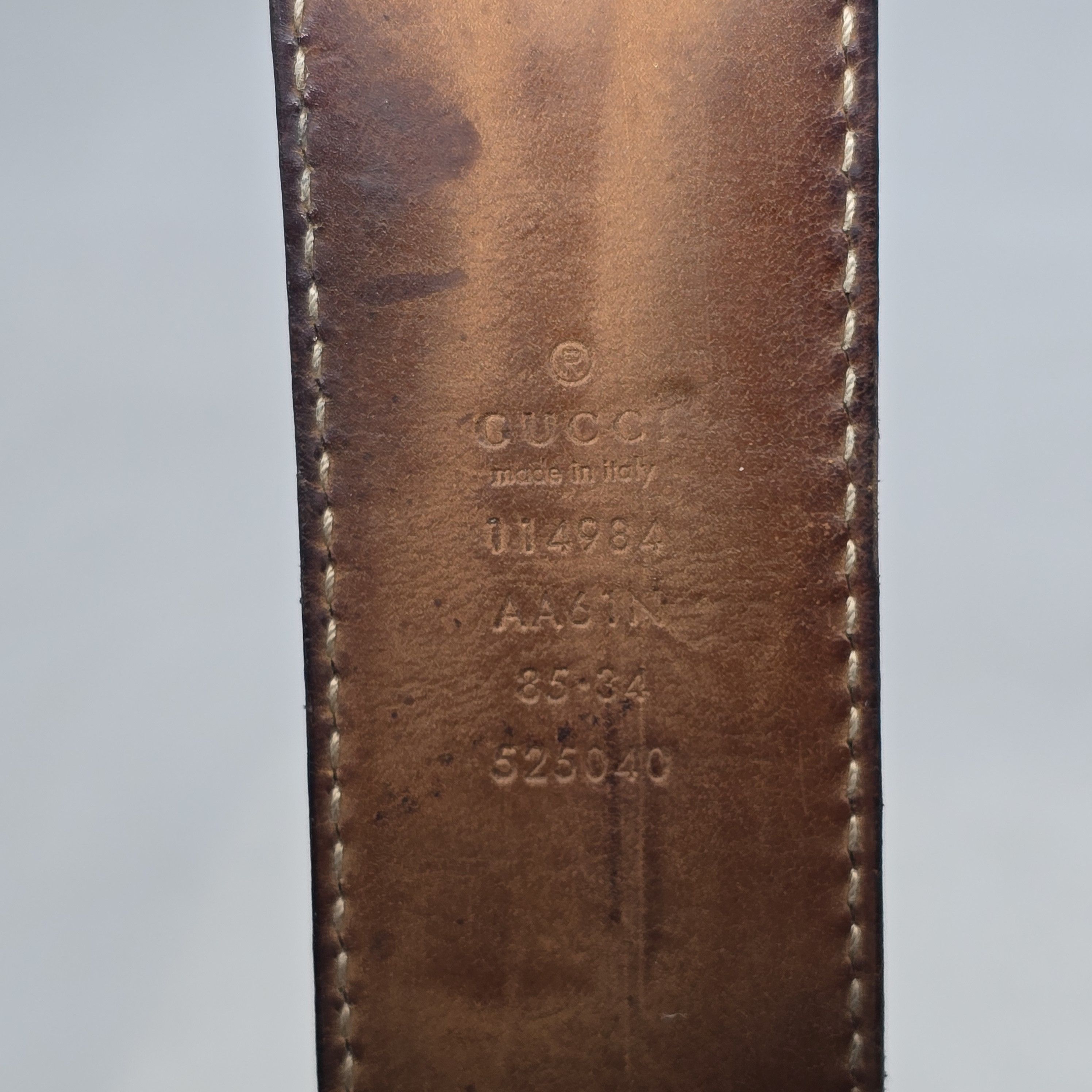 Gucci Gucci - Guccissima Interlocking GG Buckle Belt Size 30 - 10 Thumbnail
