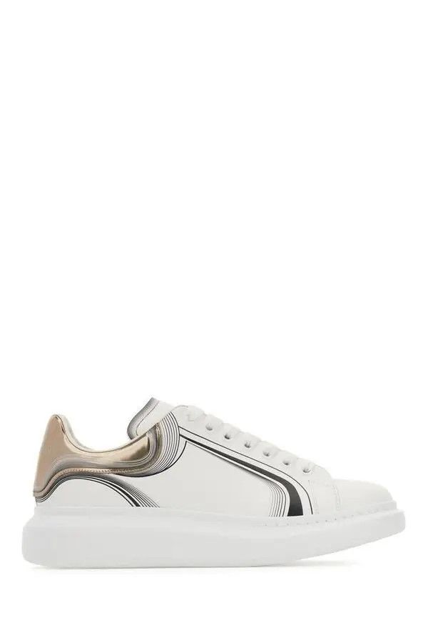 Alexander McQueen o1w1db10725 Oversized Sneaker in White Size US 7 / EU 40 - 1 Thumbnail