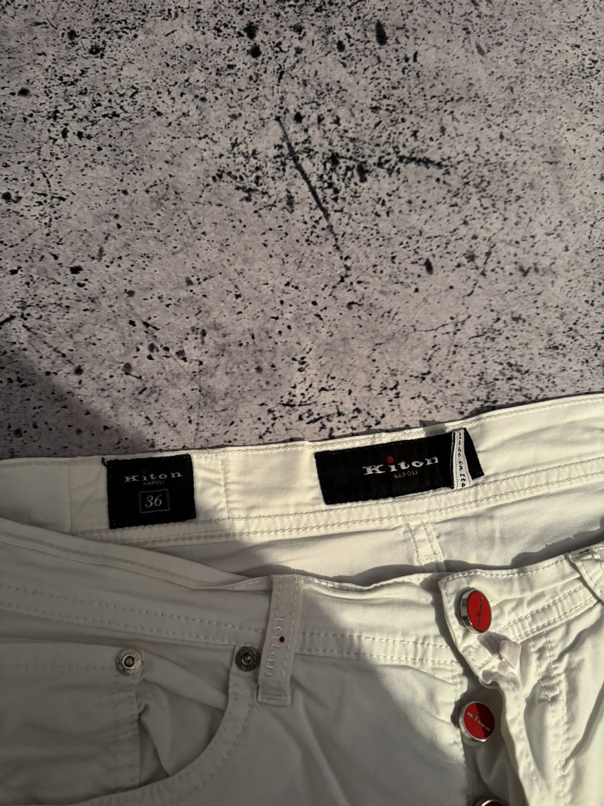 Kiton Kiton Pants Men’s 36 White Size US 36 / EU 52 - 7 Thumbnail