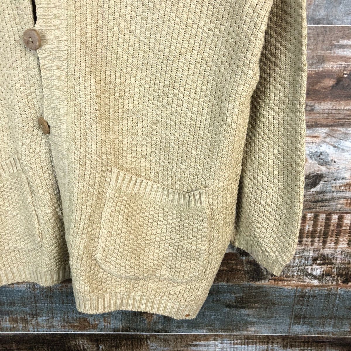 Homespun Knitwear Upstar Brown Patterned Cardigan Knitwear #A1548 Size M / US 6-8 / IT 42-44 - 8 Thumbnail