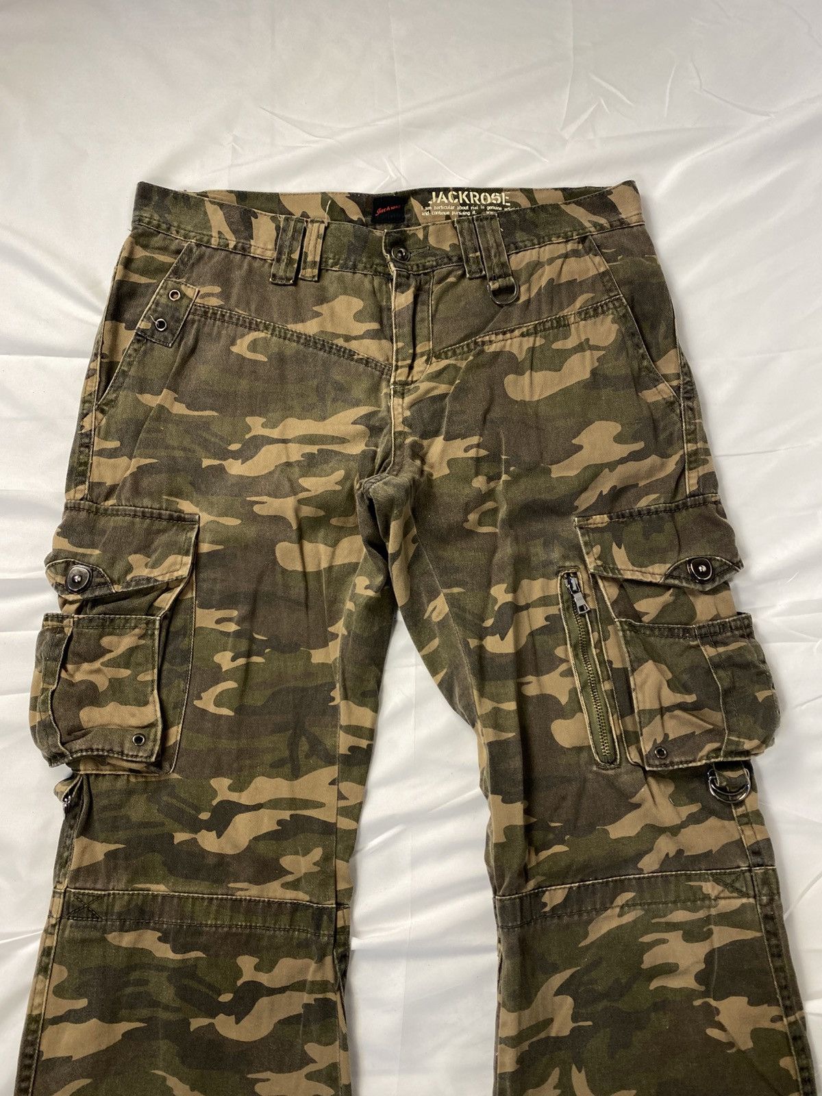 JACKROSE Jackrose Camo Cargo Flared Army Japanese Style Size US 35 - 6 Thumbnail