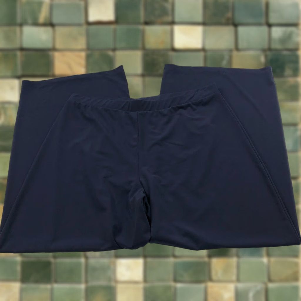 Vintage Chico's Pull On 2 US 12/14 High Rise Wide Leg Pant Blue Size 26" / US 2 / IT 38 - 1 Thumbnail