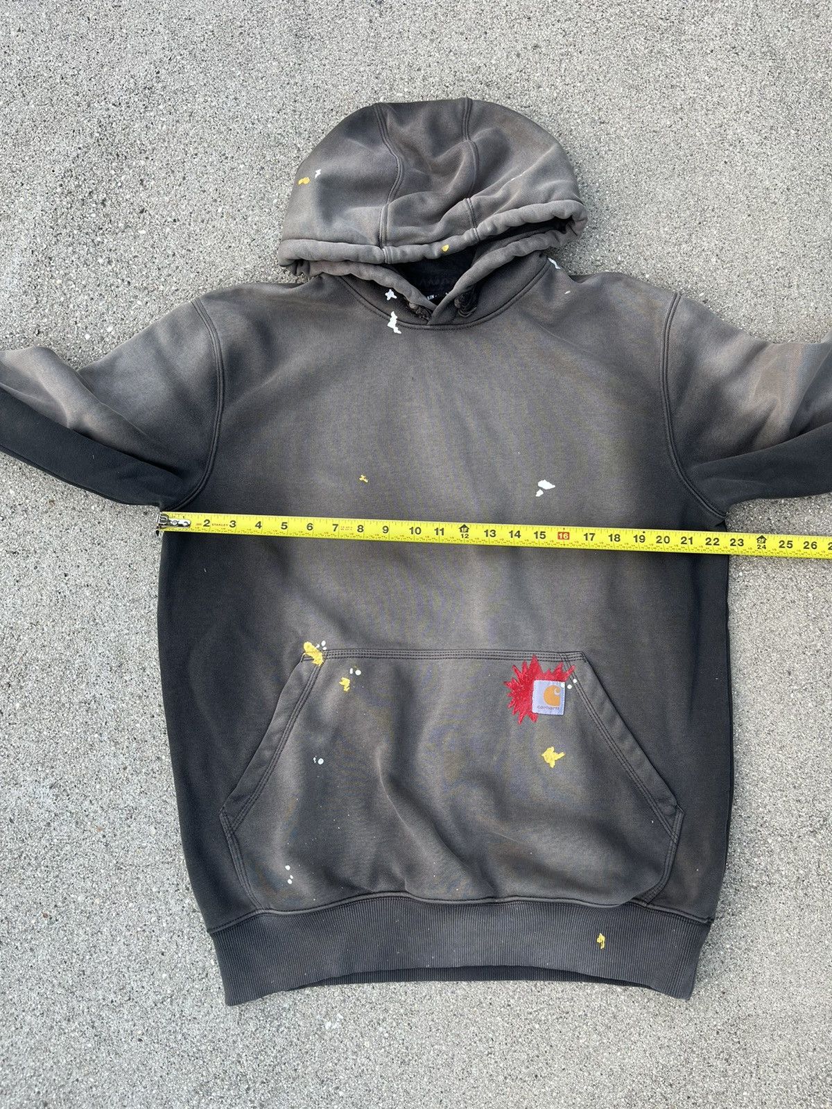 Carhartt × Carhartt Wip Custom Carhartt Hoodie Sun Fade Distressed Rain Defender Size US M / EU 48-50 / 2 - 5 Thumbnail