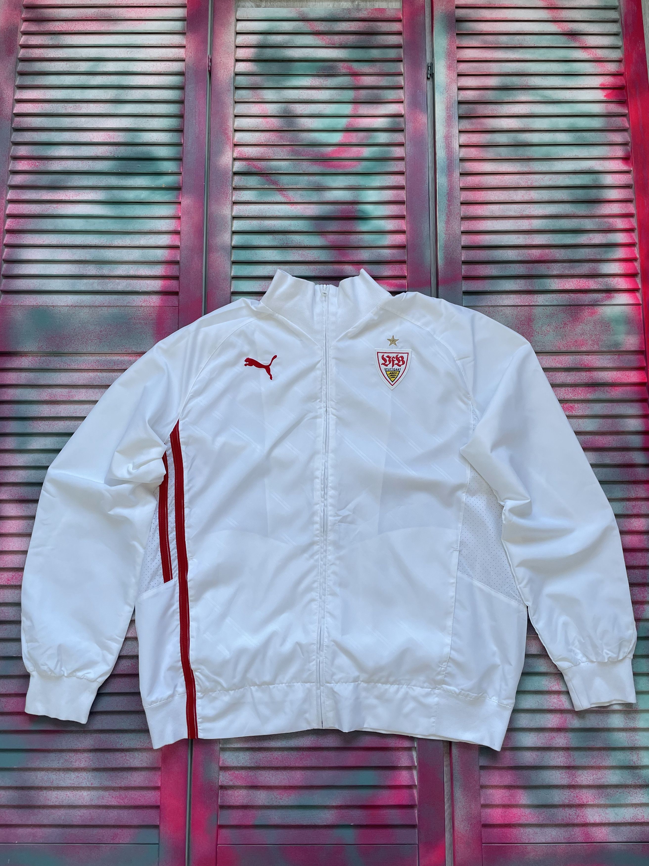 Puma Vintage Stuttgart Puma Track Football Jacket Size US L / EU 52-54 / 3 - 1 Thumbnail