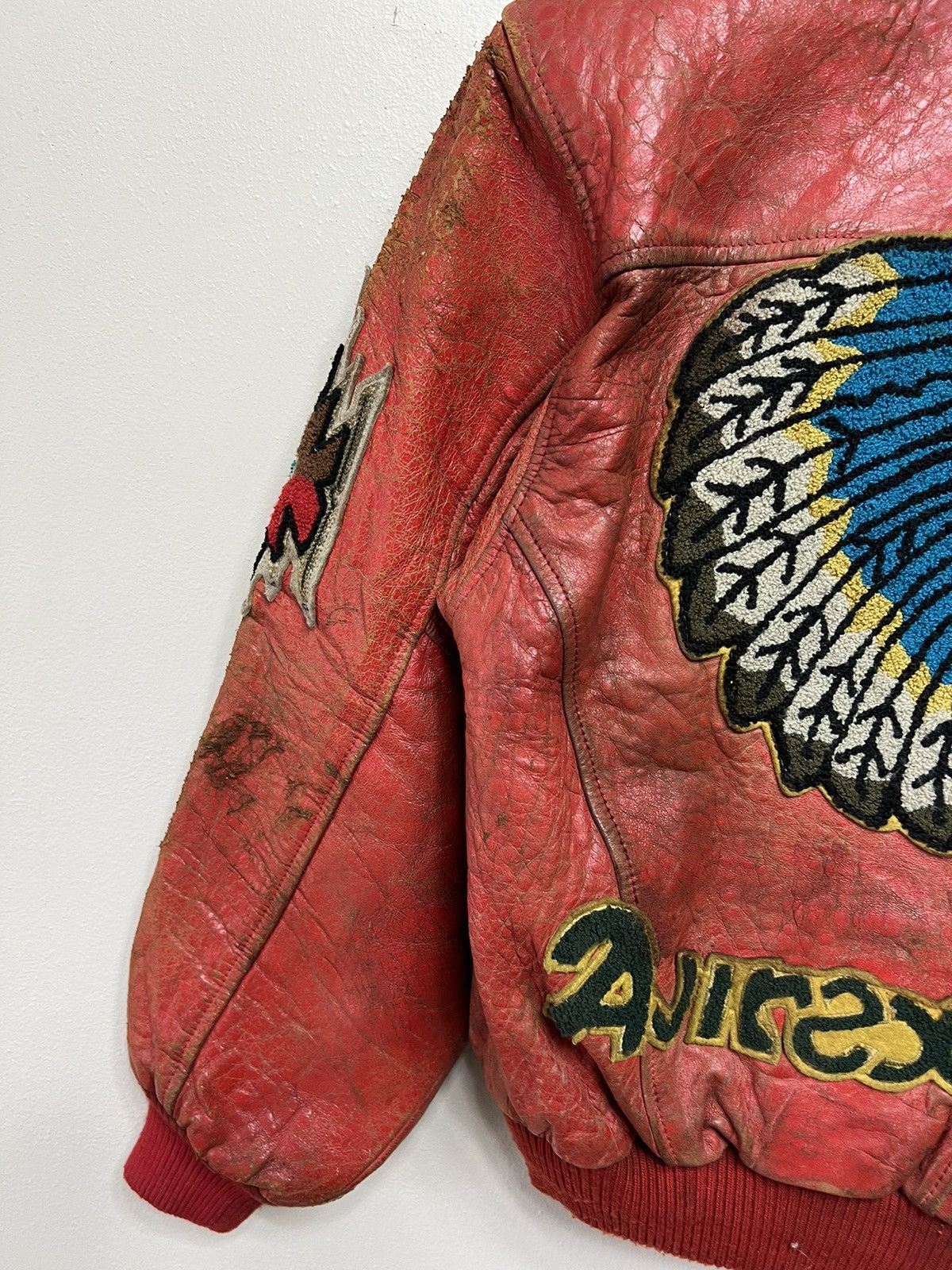 Avirex RARE AVIREX USA APACHE VARSITY LEATHER JACKET Size US L / EU 52-54 / 3 - 24 Thumbnail