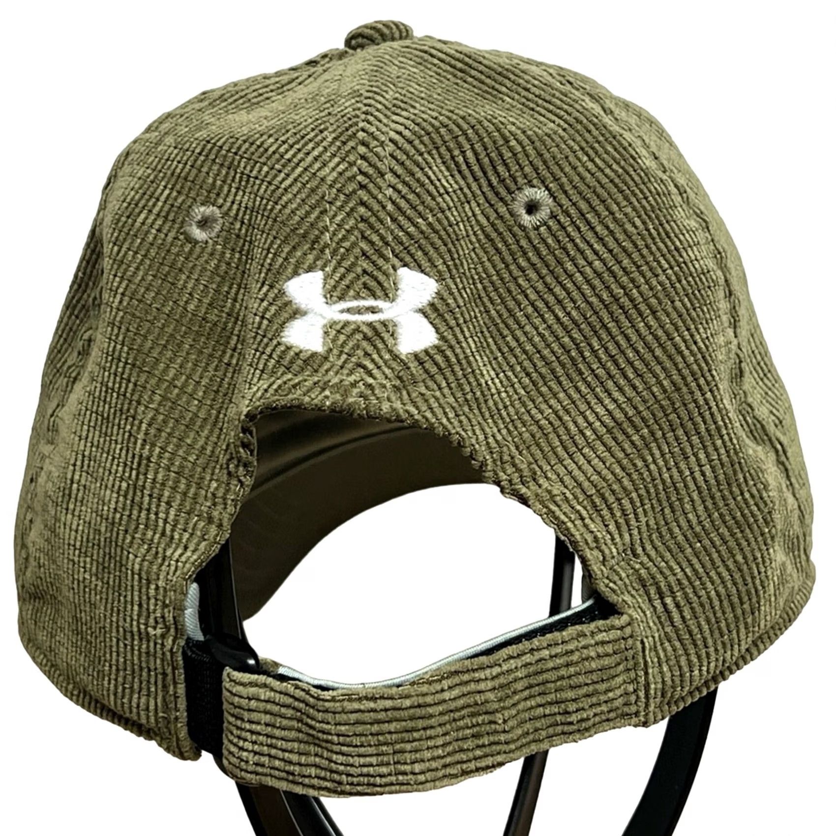 Under Armour Under Armour Hat Mens L Green Corduroy Cap Strap Back Military SHORT BILL Army SIZE Size US 33 - 2 Thumbnail