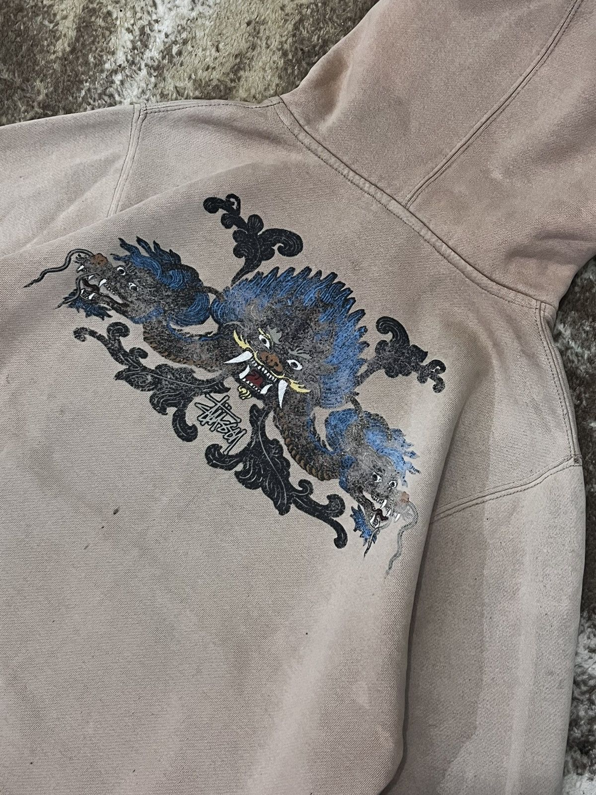Other Vintage hoodie stussy dragon 90’s Size US XS / EU 42 / 0 - 2 Thumbnail
