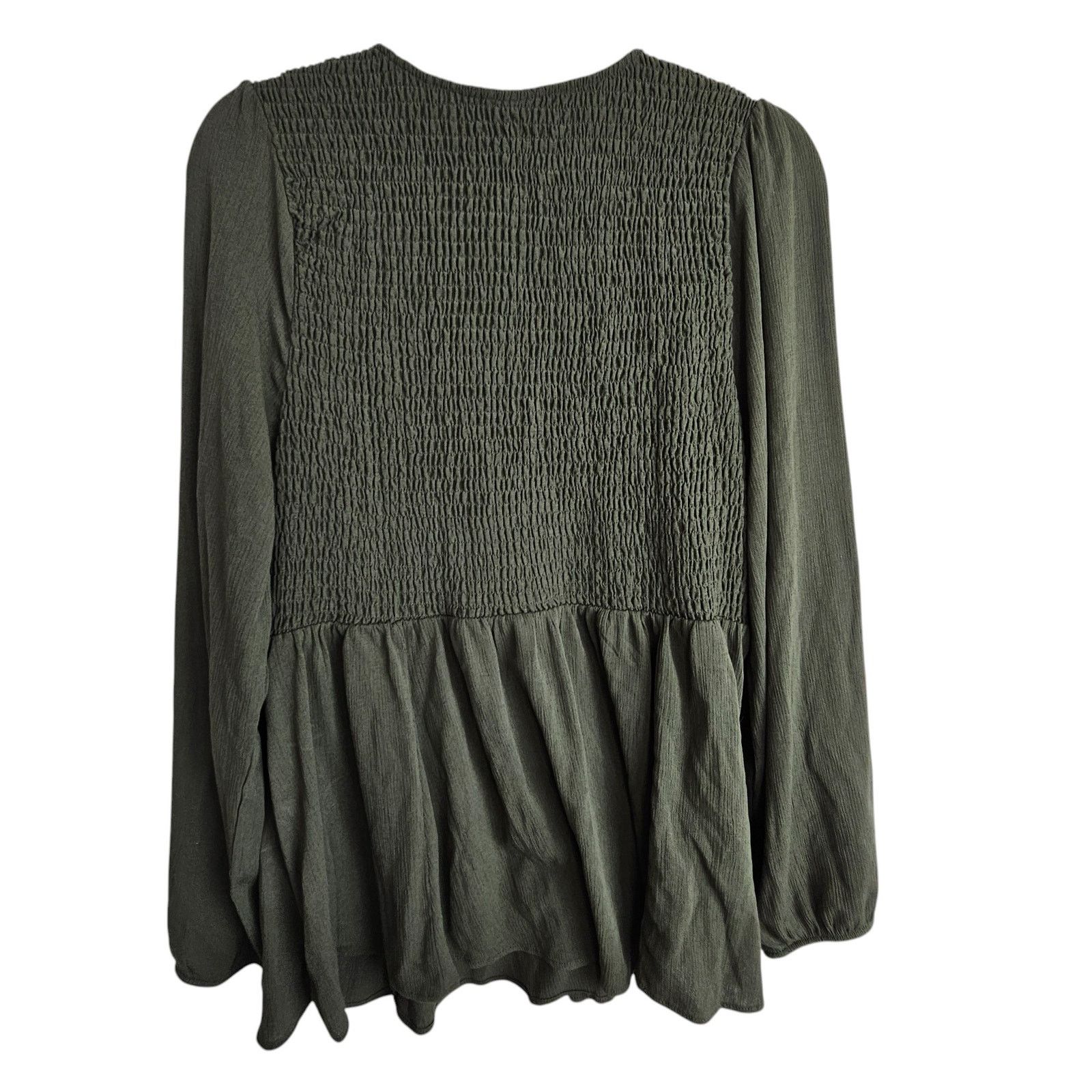 Torrid Torrid Smocked Babydoll Top Sz 0X Stretch Whimsigoth Grunge Size L / US 10 / IT 46 - 9 Thumbnail