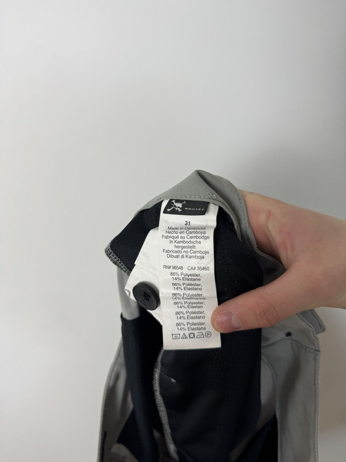 Oakley Oakley Beige Black Tech Shorts with logo Outdoor Streetwear Size US 31 - 11 Thumbnail