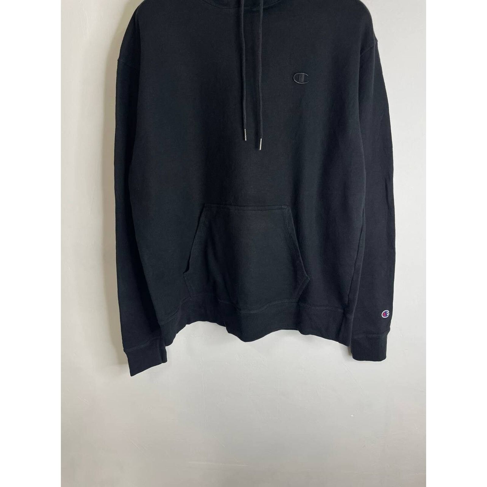 Champion × Vintage Vintage Champion Hoodie Minimal Logo Pullover Sweatshirt L Size US L / EU 52-54 / 3 - 2 Thumbnail