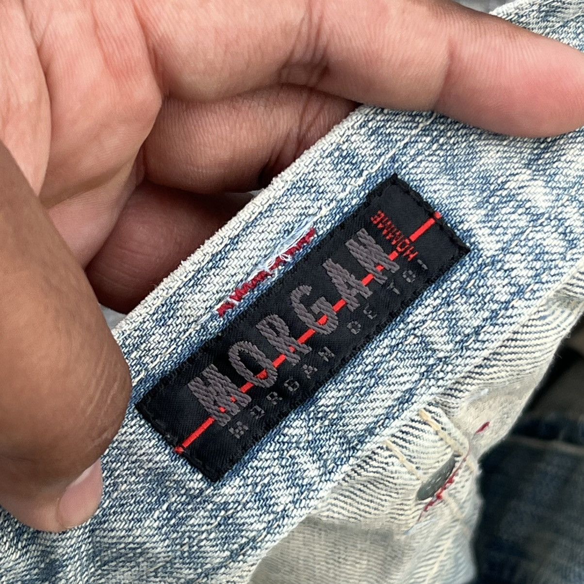 Morgan Homme “MORGAN HOMME” BLUE FLARE JEANS Size US 30 / EU 46 - 8 Thumbnail
