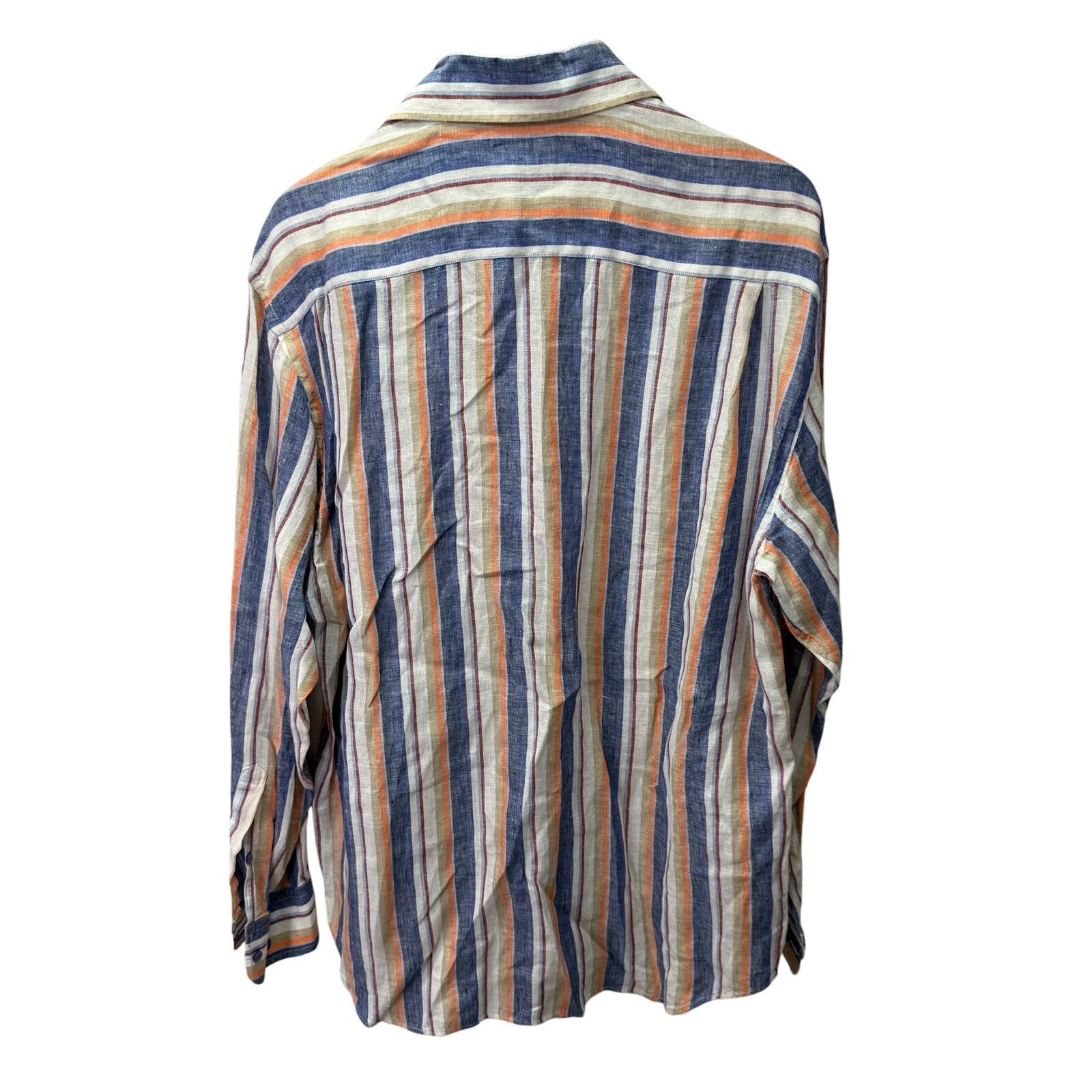Robert Talbott Robert Talbott Men's Shirt L Linen Long Sleeve Casual #G706 Size US L / EU 52-54 / 3 - 2 Thumbnail