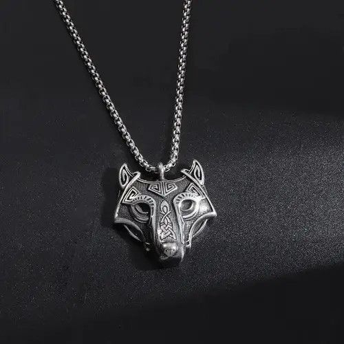 Jewelry × Vintage Wolf Head Totem Necklace Size ONE SIZE - 4 Thumbnail