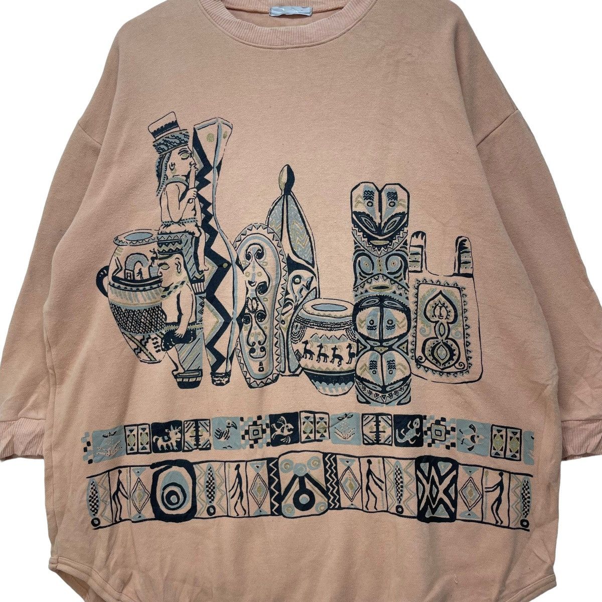 Japanese Brand × Vintage Japanese Brand Monomilk Full Print Sweatshirt Size US M / EU 48-50 / 2 - 3 Thumbnail