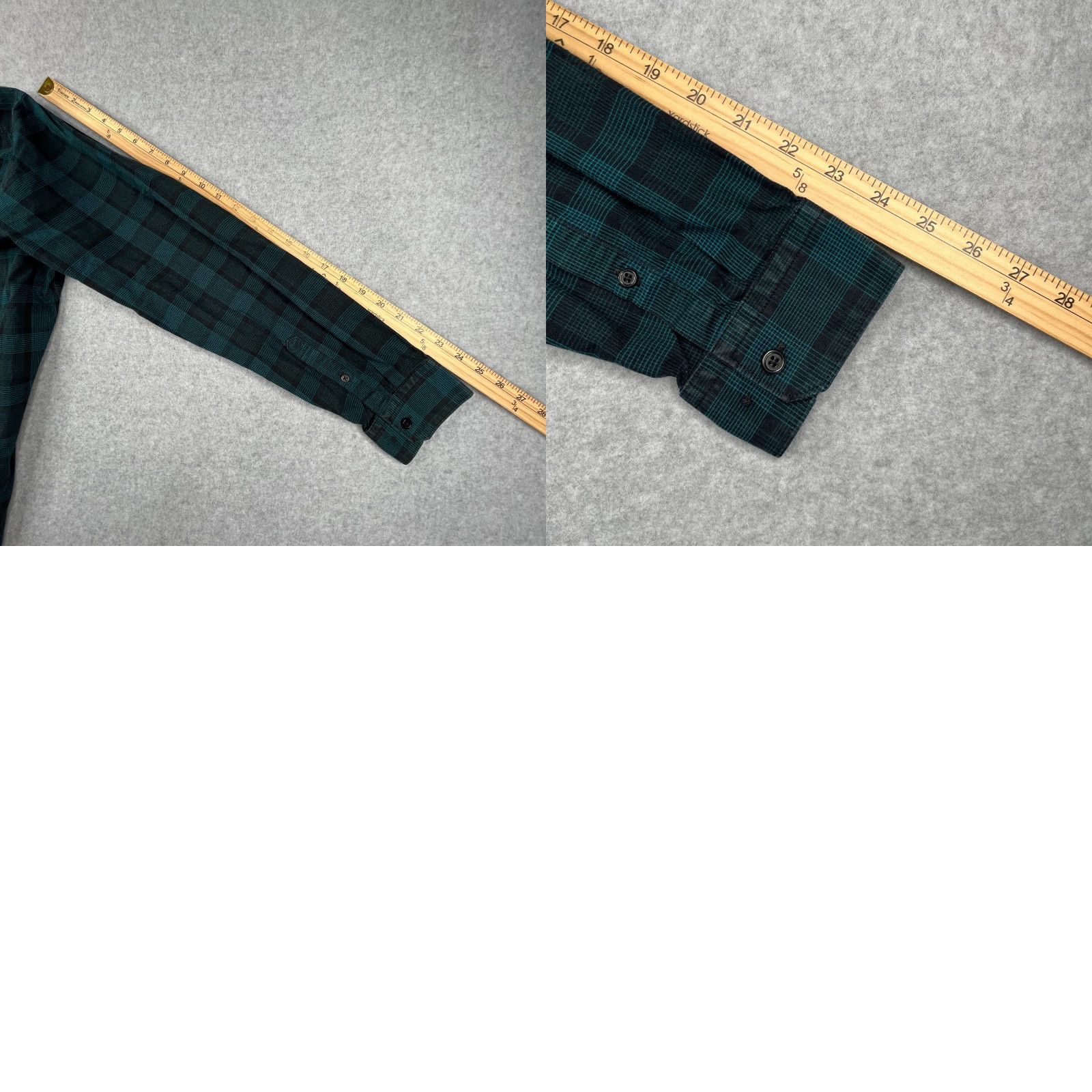 Express Express Shirt Large Green Plaid Casual Button Up Long Sleeve Mens Size US L / EU 52-54 / 3 - 9 Thumbnail