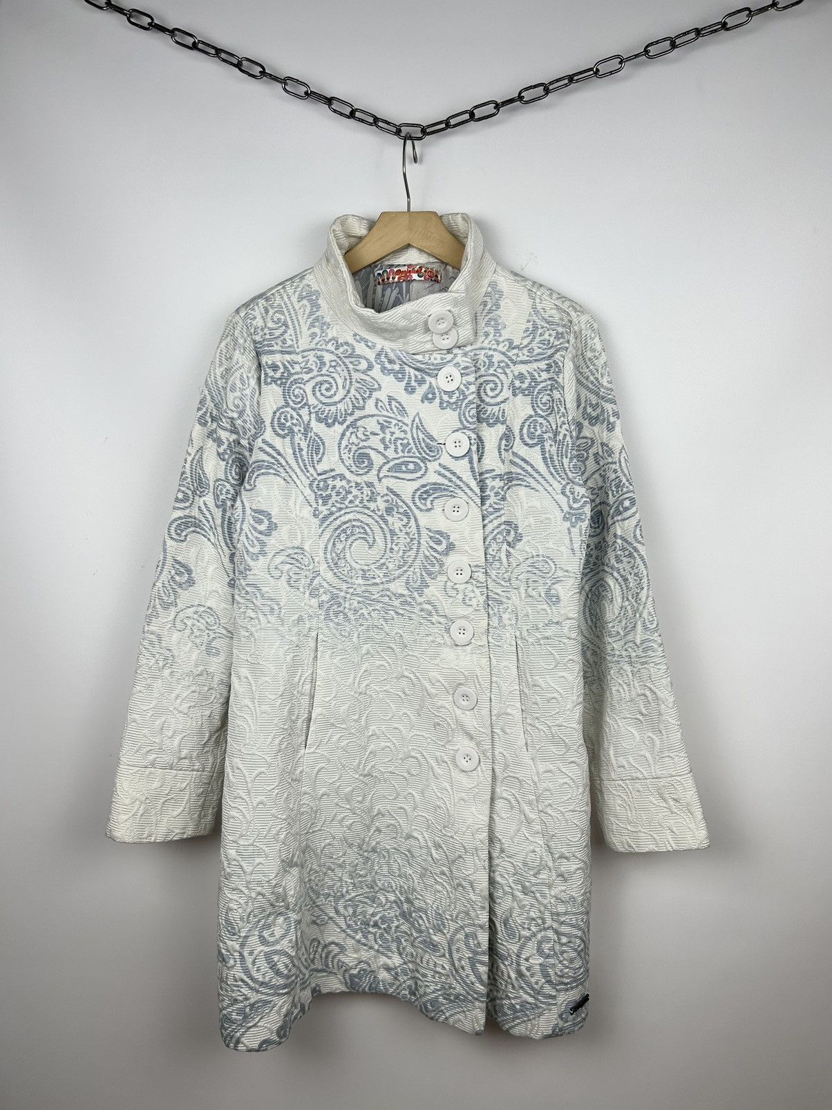 Vintage Desigual Winter Long Coat Women’s Size 46 Top Y2K