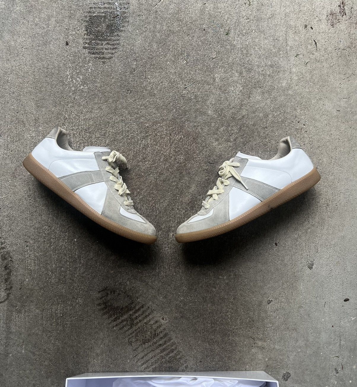 Maison Margiela Maison Margiela GAT German Army Trainer in White | Grailed