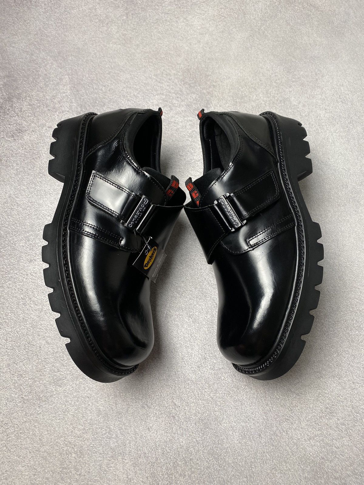 Dockers Dockers Vintage Chunky Black Leather Platform Boots goth Y2K Size US 9.5 / EU 42-43 - 3 Thumbnail