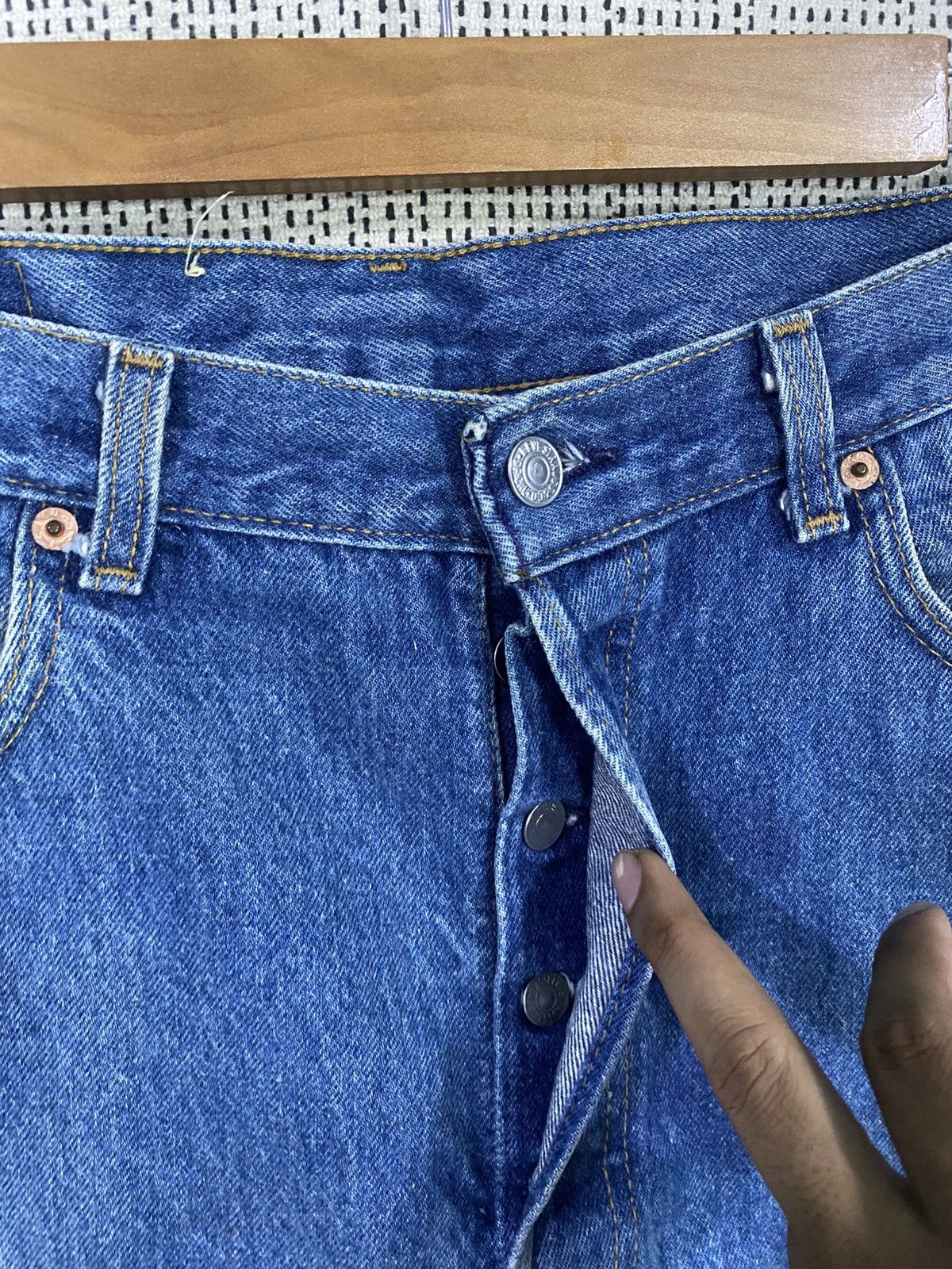Levi's Vintage 80s levis 501 denim W35 L32 Size US 35 - 14 Thumbnail