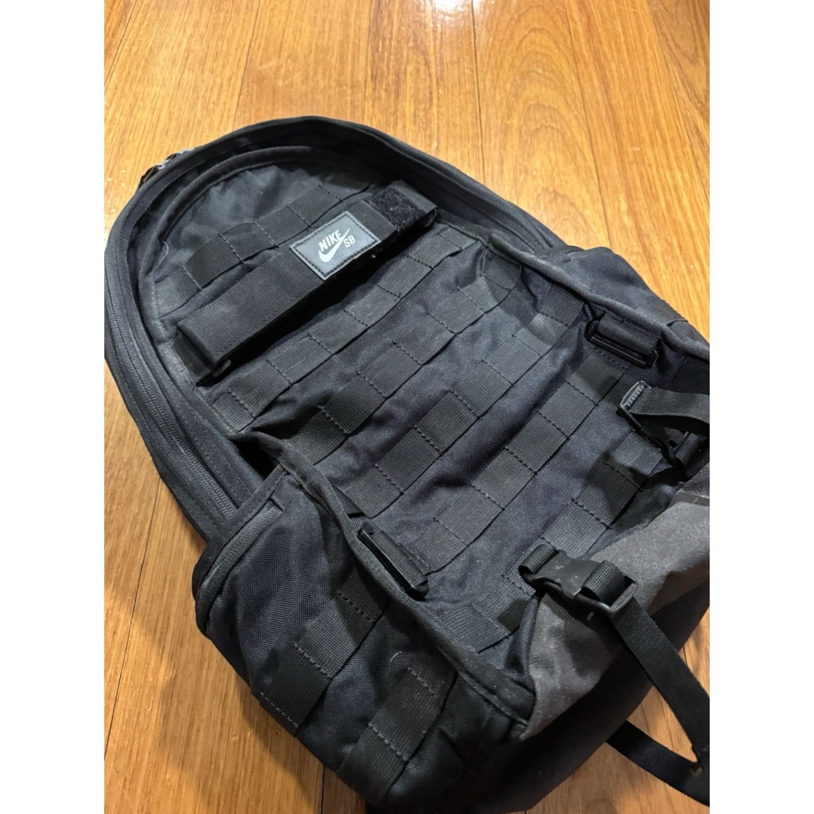 Nike Nike SB RPM Backpack Black Skateboarding Laptop Bag MOLLE Straps Canvas Polyester Travel Casual Mens Size ONE SIZE - 4 Thumbnail