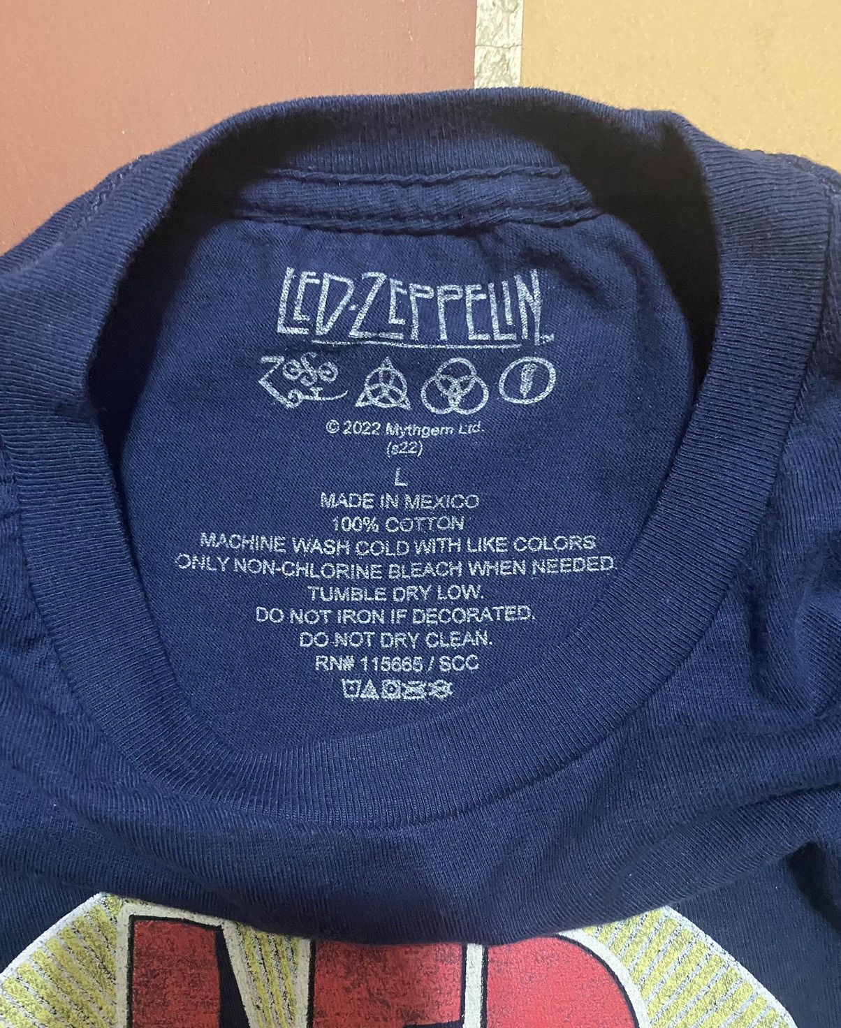 Band Tees × Vintage Vintage Led Zeppelin 1971 Wembley Band T-shirt Size US L / EU 52-54 / 3 - 3 Thumbnail