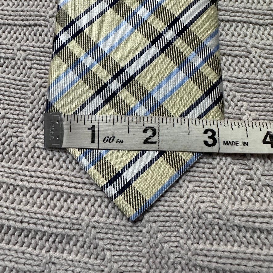 Other Bruno Marchesi yellow green plaid silk linen tie Size ONE SIZE - 4 Thumbnail