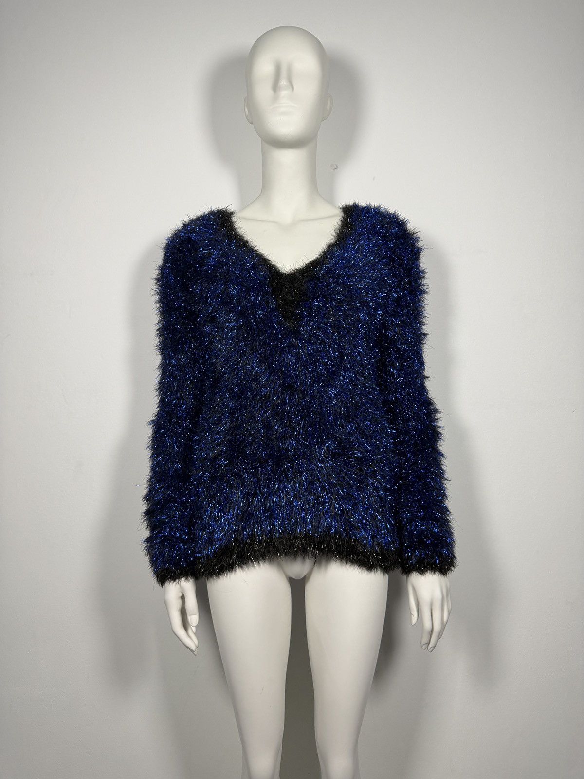 Balmain Balmain 2010’s Oversized Fuzzy Mohair Knit Sweater Size L / US 10 / IT 46 - 10 Thumbnail