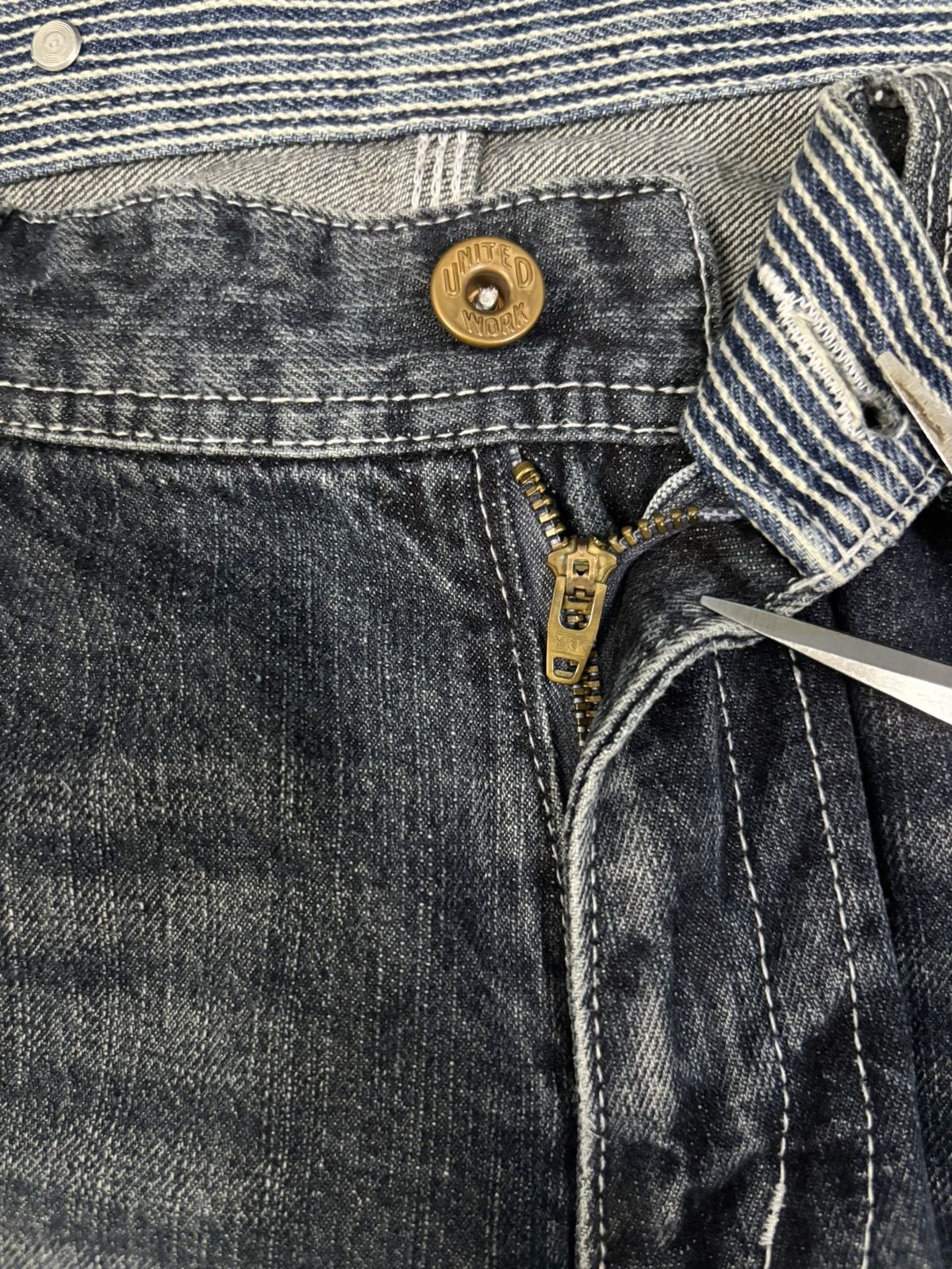 Japanese Brand Y2K Free Gate United Work Buckle Back Baggy Carpenter Jeans Size US 32 / EU 48 - 15 Thumbnail