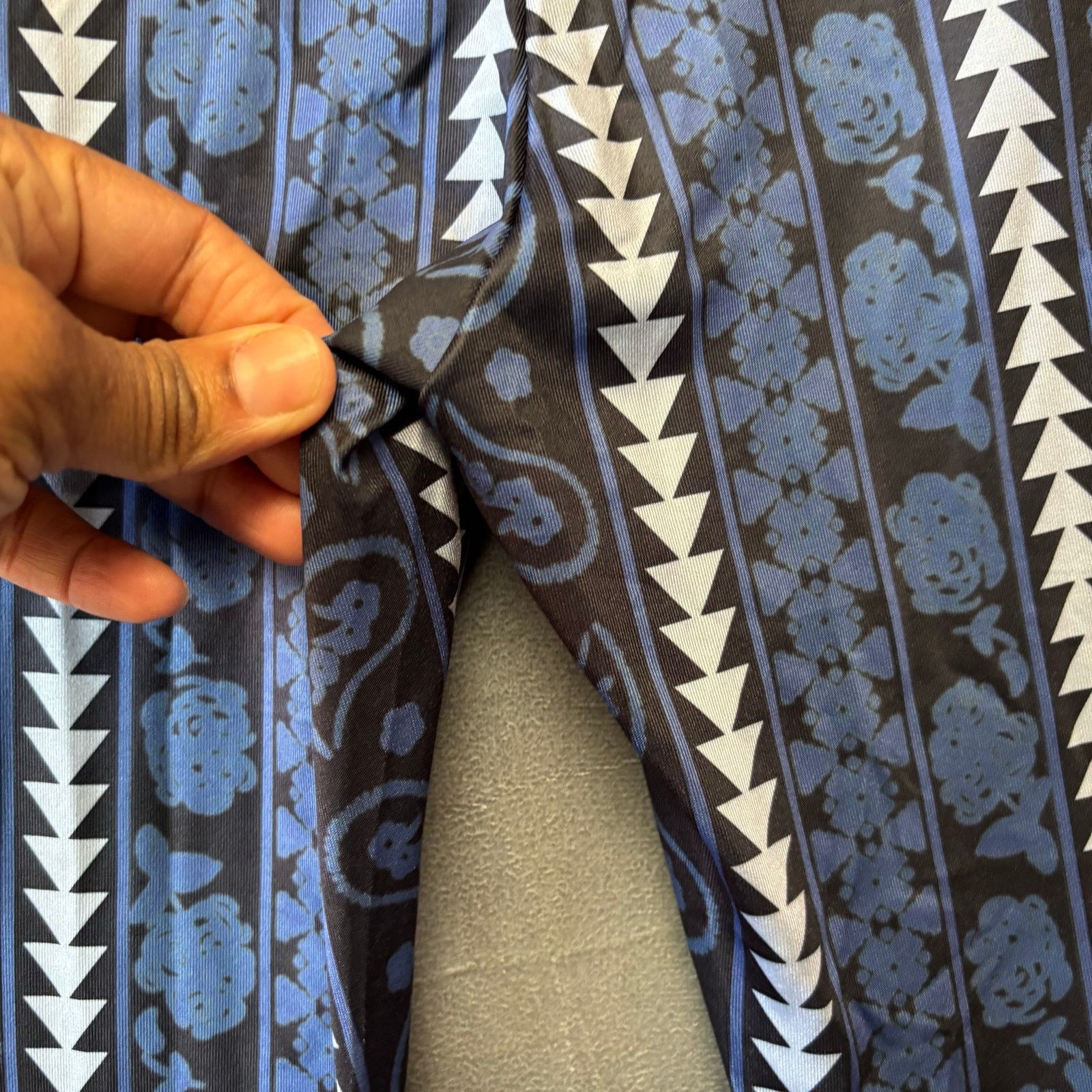 Other Cultural Print Bell Bottom Yoga Pants Workout Exercise Size 32" / US 10 / IT 46 - 5 Thumbnail