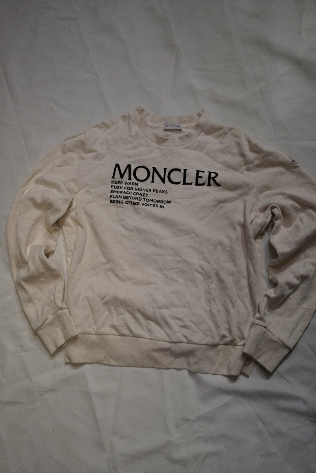 image of Moncler Sweater in Offwhite, Men's (Size Small)