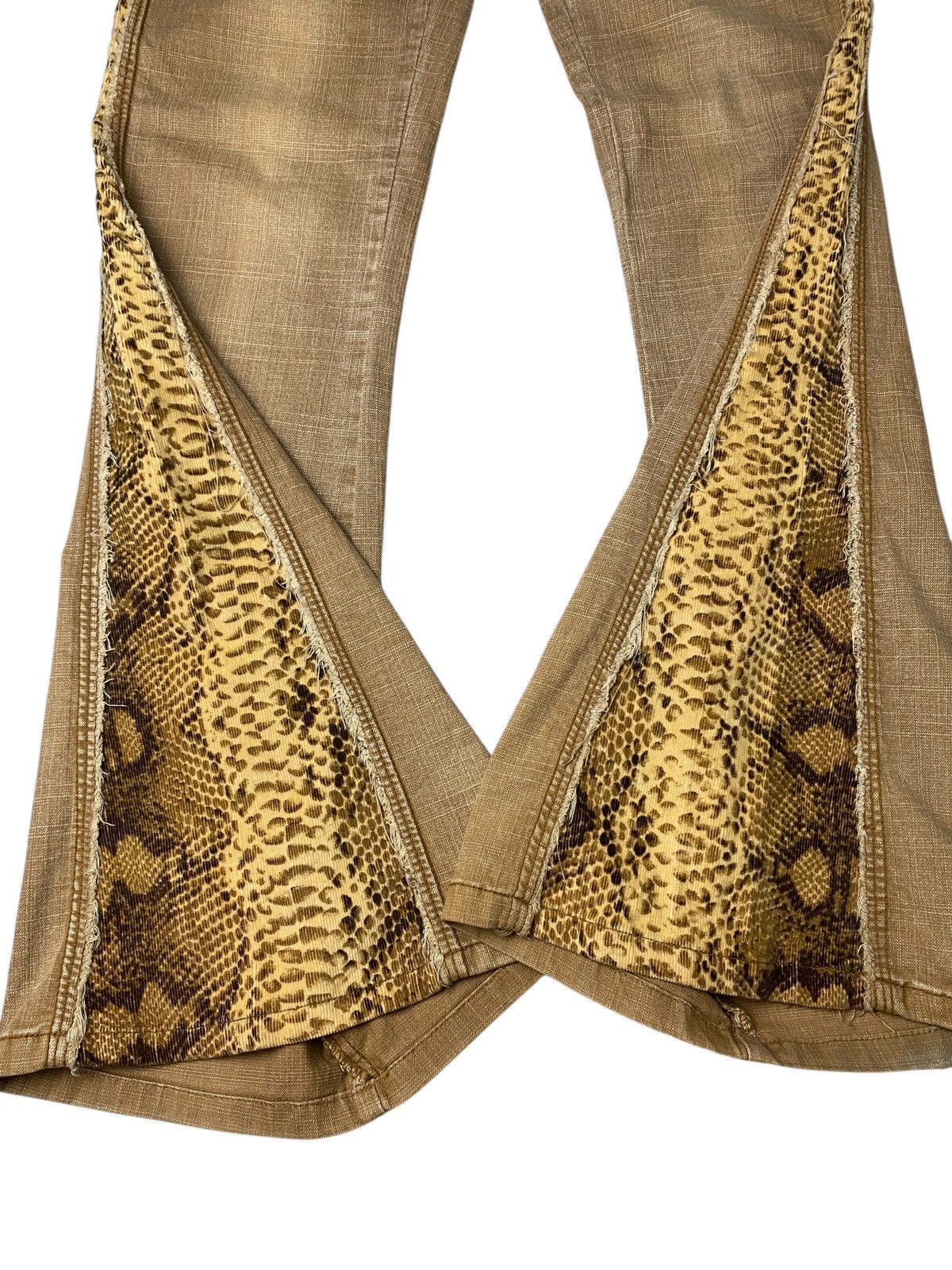 If Six Was Nine 2000's CFLine Flared Snake Pattern Bootcut Pants Size US 28 / EU 44 - 8 Thumbnail