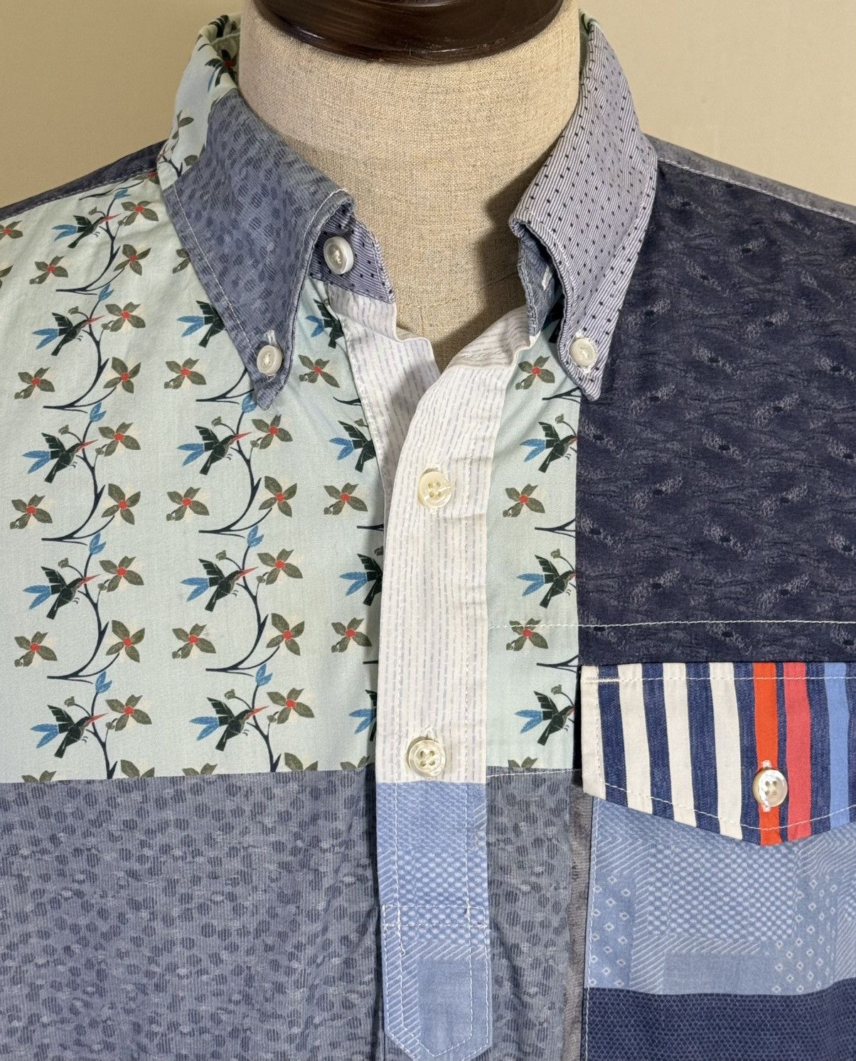Engineered Garments Engineered Garments Patchwork Short Sleeve Shirt (USA) – M Size US M / EU 48-50 / 2 - 3 Thumbnail