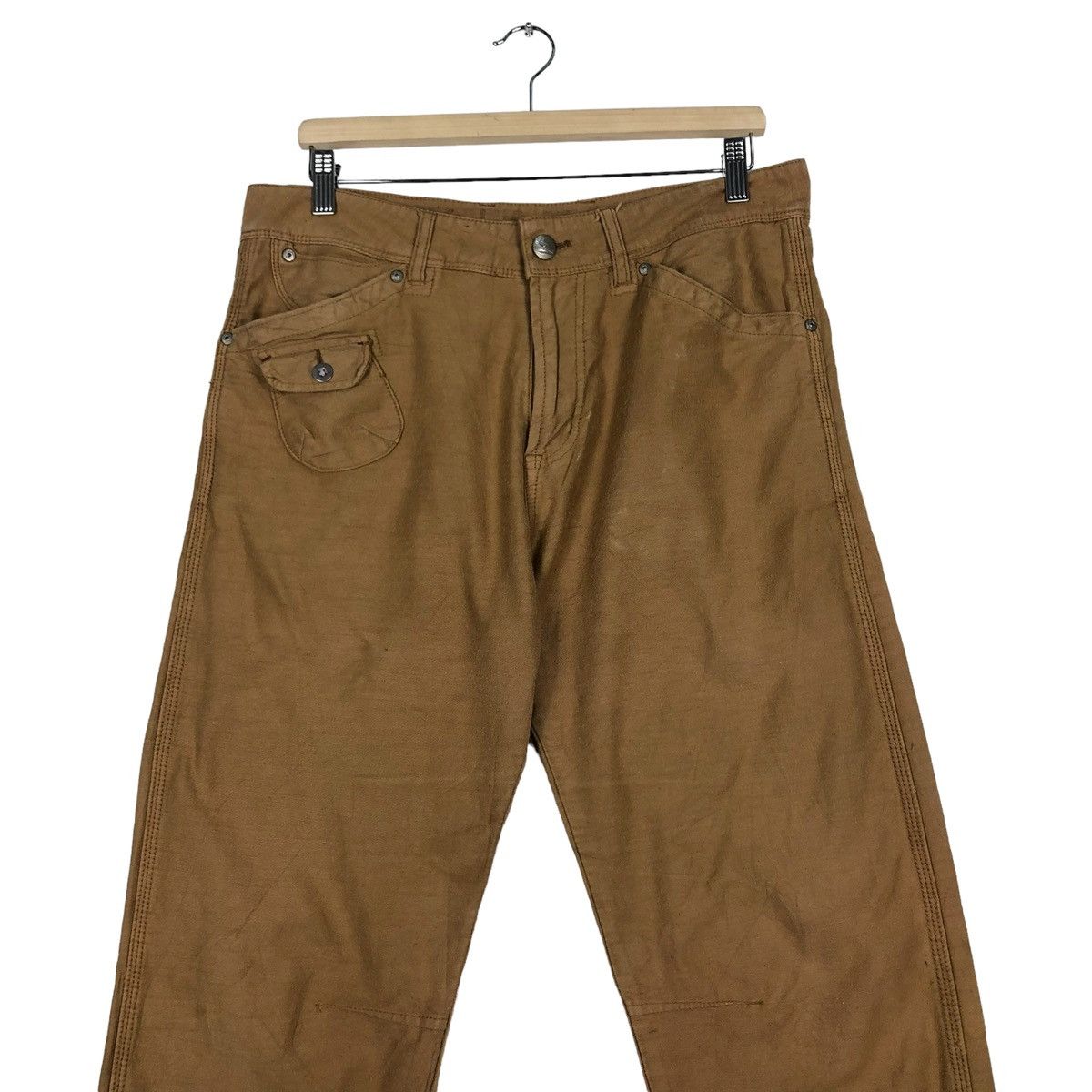 Japanese Brand 🔥90’s Vintage Cargo Work Pants Multi Pocket Surplus Size US 34 / EU 50 - 4 Thumbnail