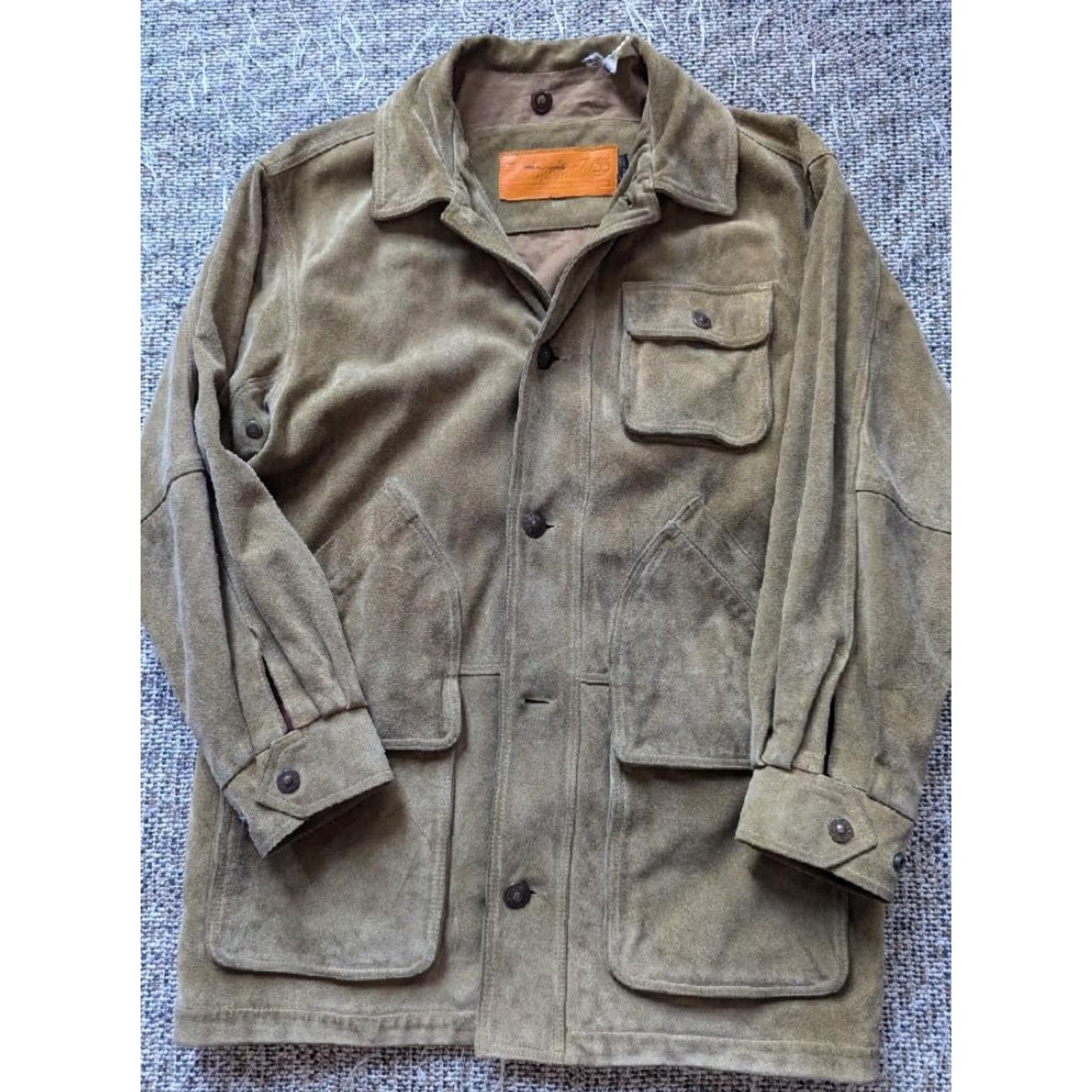 Timberland VINTAGE Timberland coat Leather Sportsman Brown Mens L 44 Split Suede Cowhide Parka Size US L / EU 52-54 / 3 - 4 Thumbnail