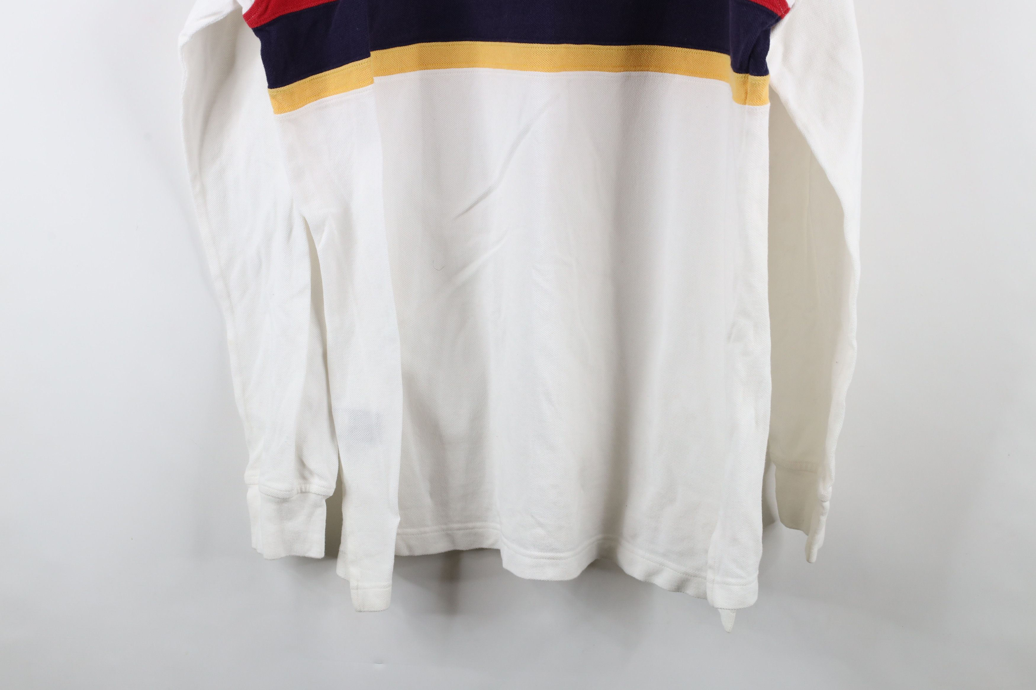 Tommy Hilfiger × Vintage Vintage 90s Tommy Hilfiger Block Long Sleeve Rugby Polo Size US L / EU 52-54 / 3 - 13 Thumbnail