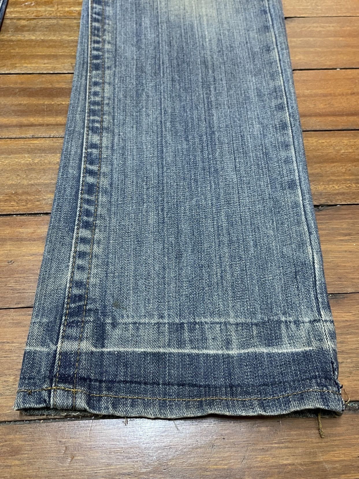 Replay Rare Design Vintage Brand Replay Big Logo Flared Jeans 1990s Size US 32 / EU 48 - 6 Thumbnail