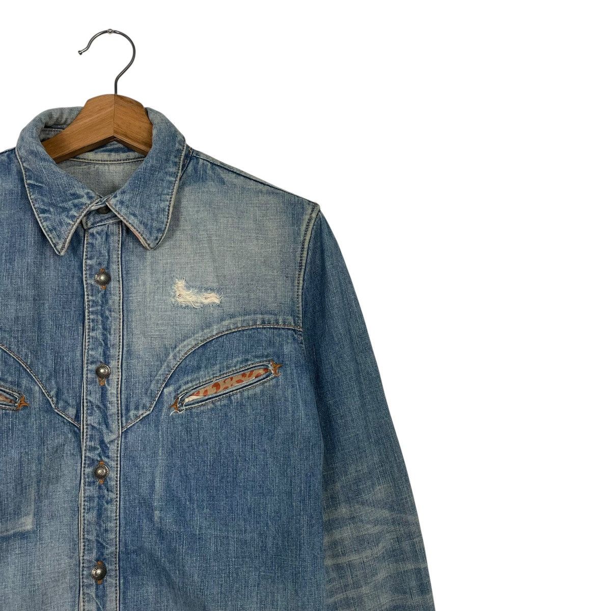 Isamu Katayama Backlash Isamu Katayama Backlash Distressed Style Denim Shirt Jacket Size US S / EU 44-46 / 1 - 5 Thumbnail